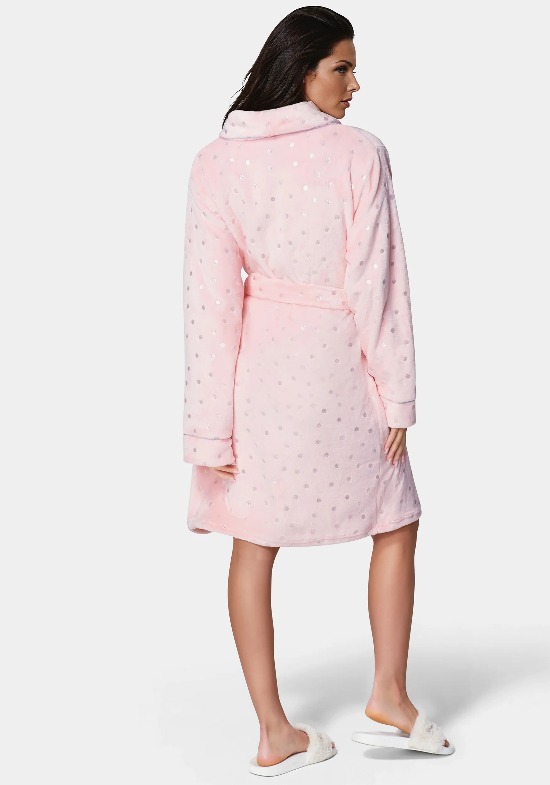 Sliver Foil Plush Robe - Image 3