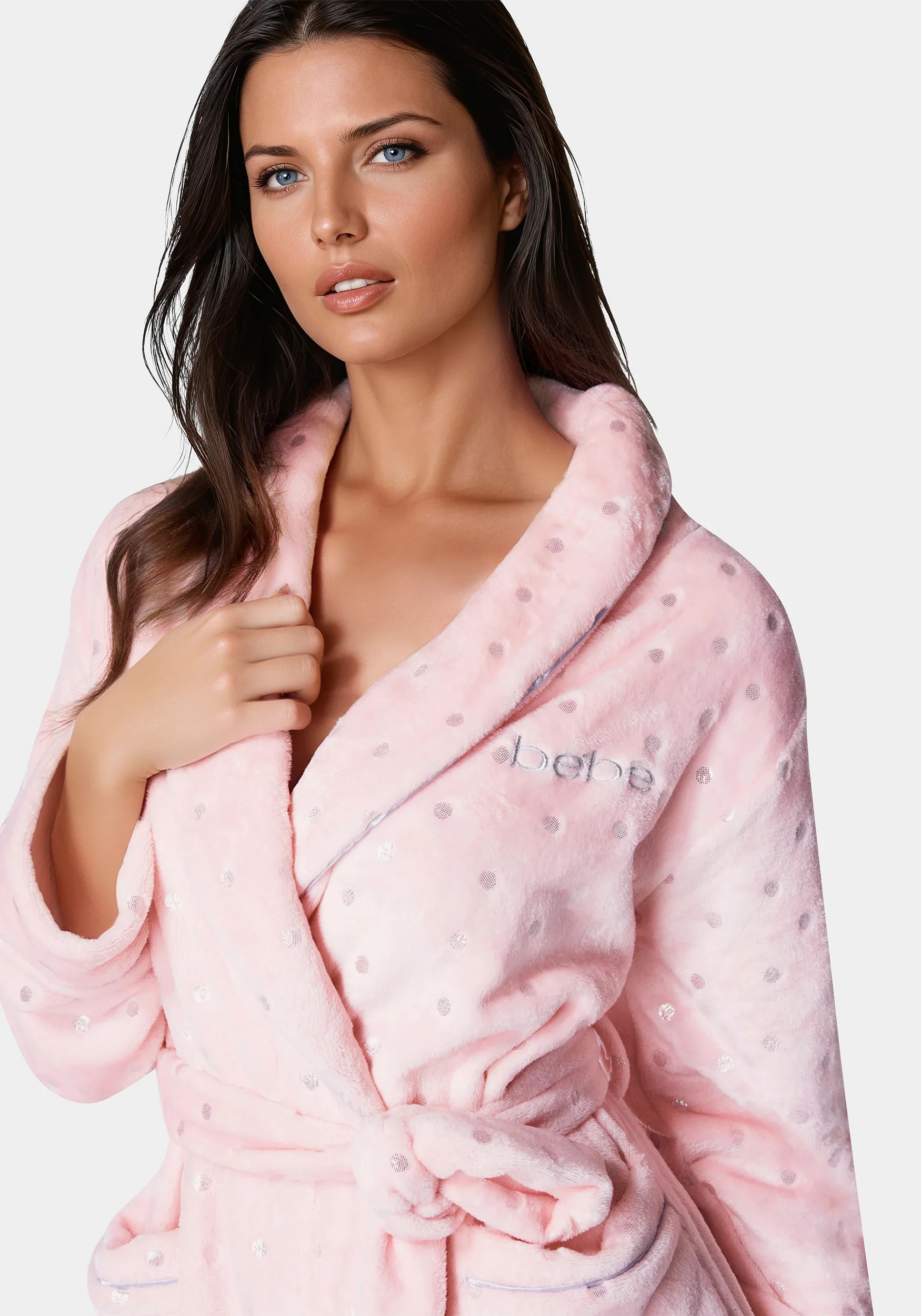 Sliver Foil Plush Robe - Image 4