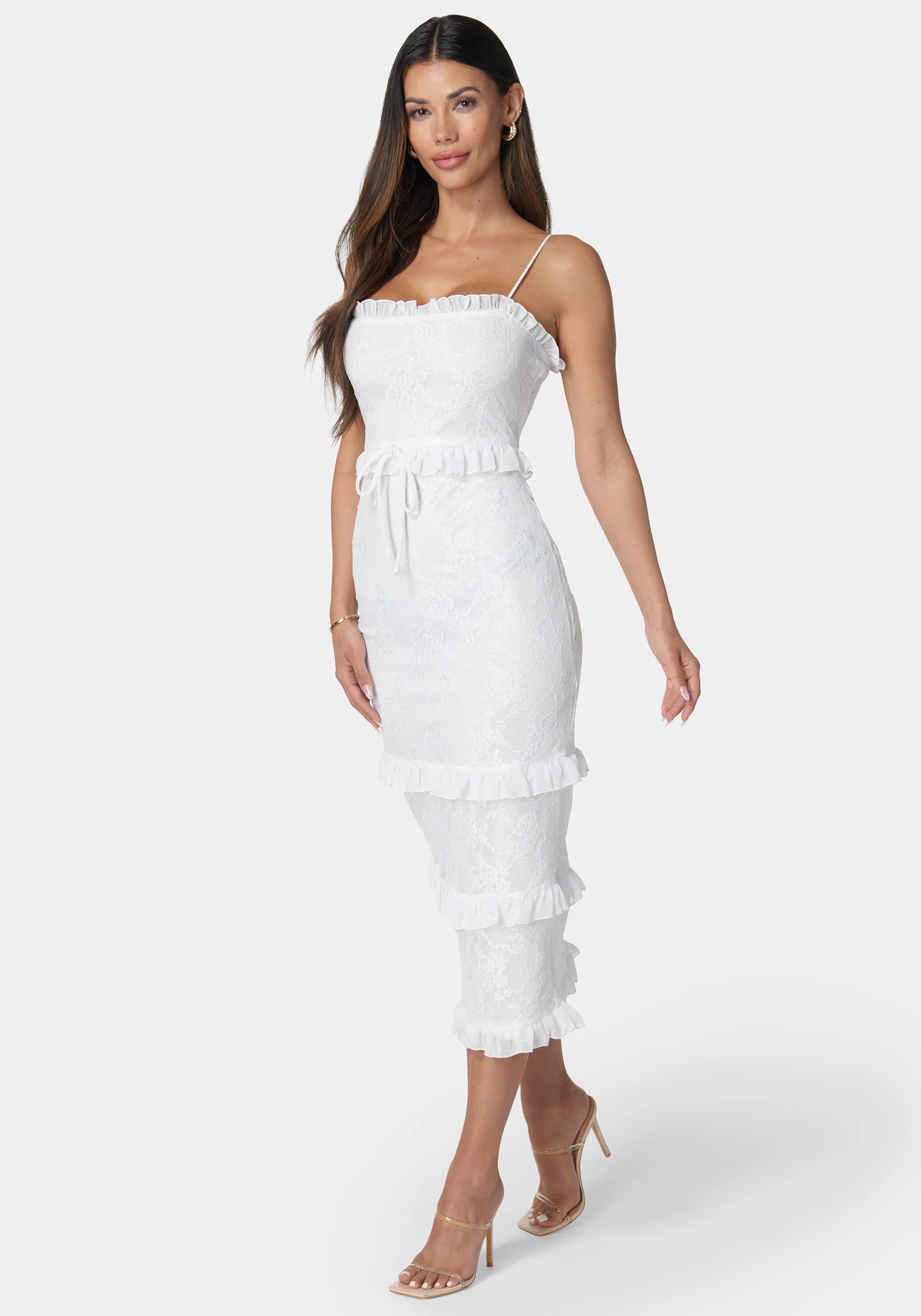 Smock Ruffle Maxi Dress - Image 2