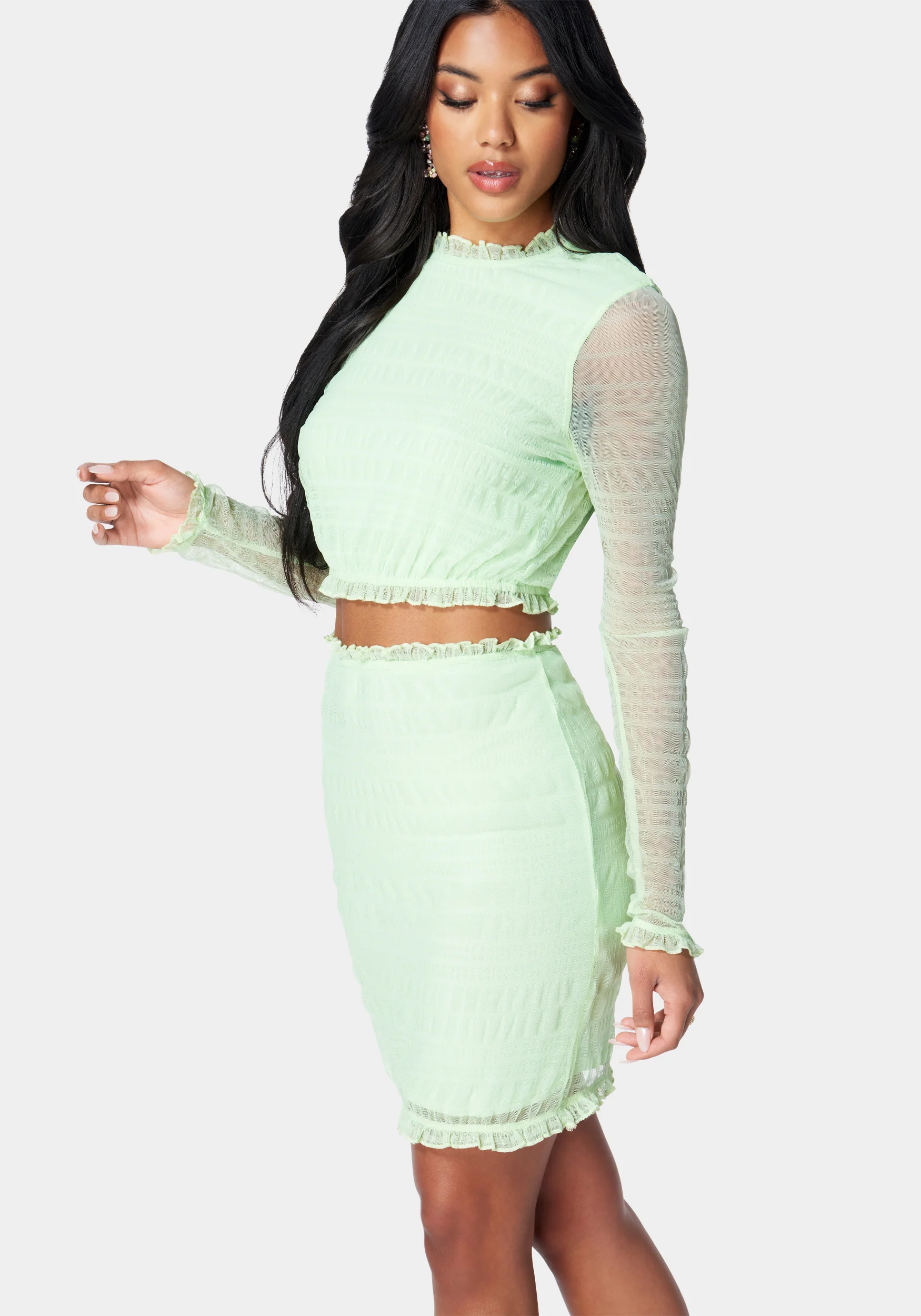 Smocked Knit Mini Set - Image 2