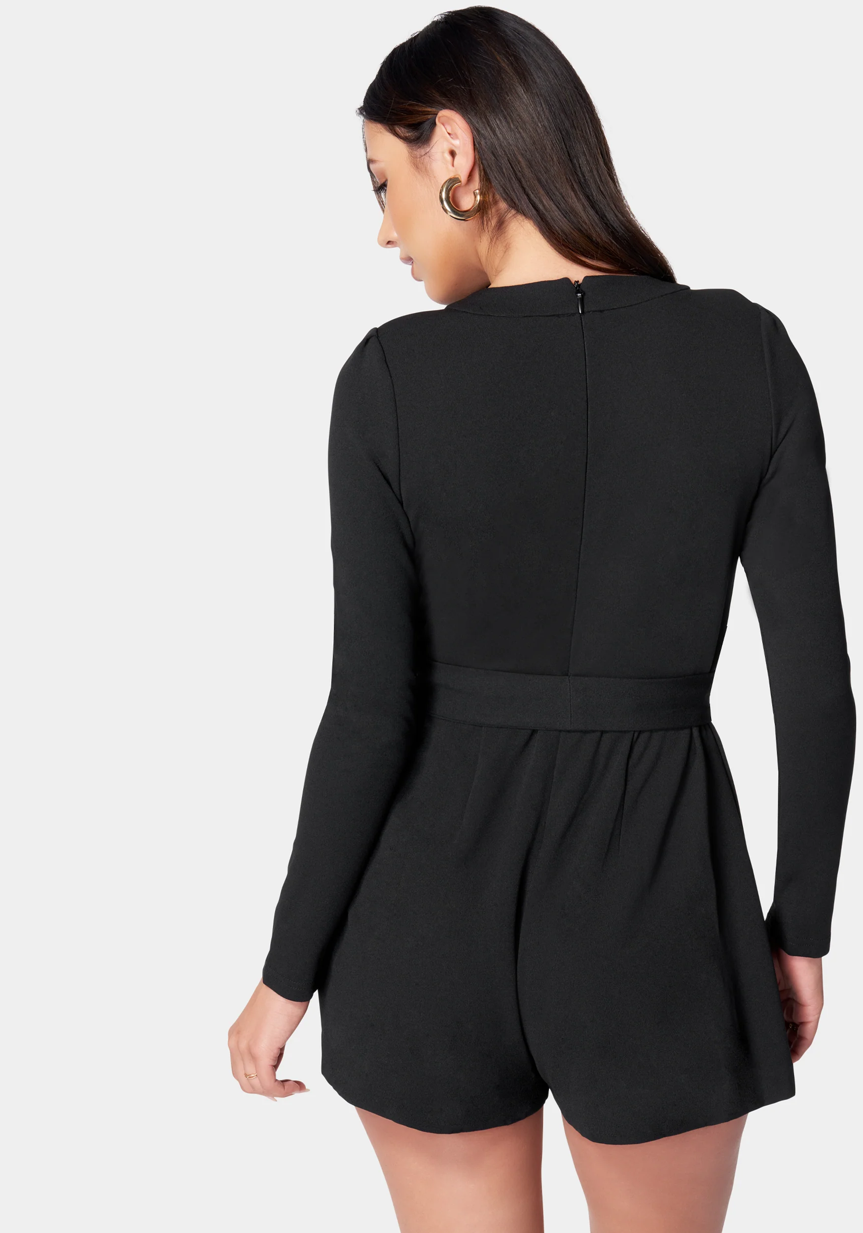 Snap Detail Belted Romper - Image 3