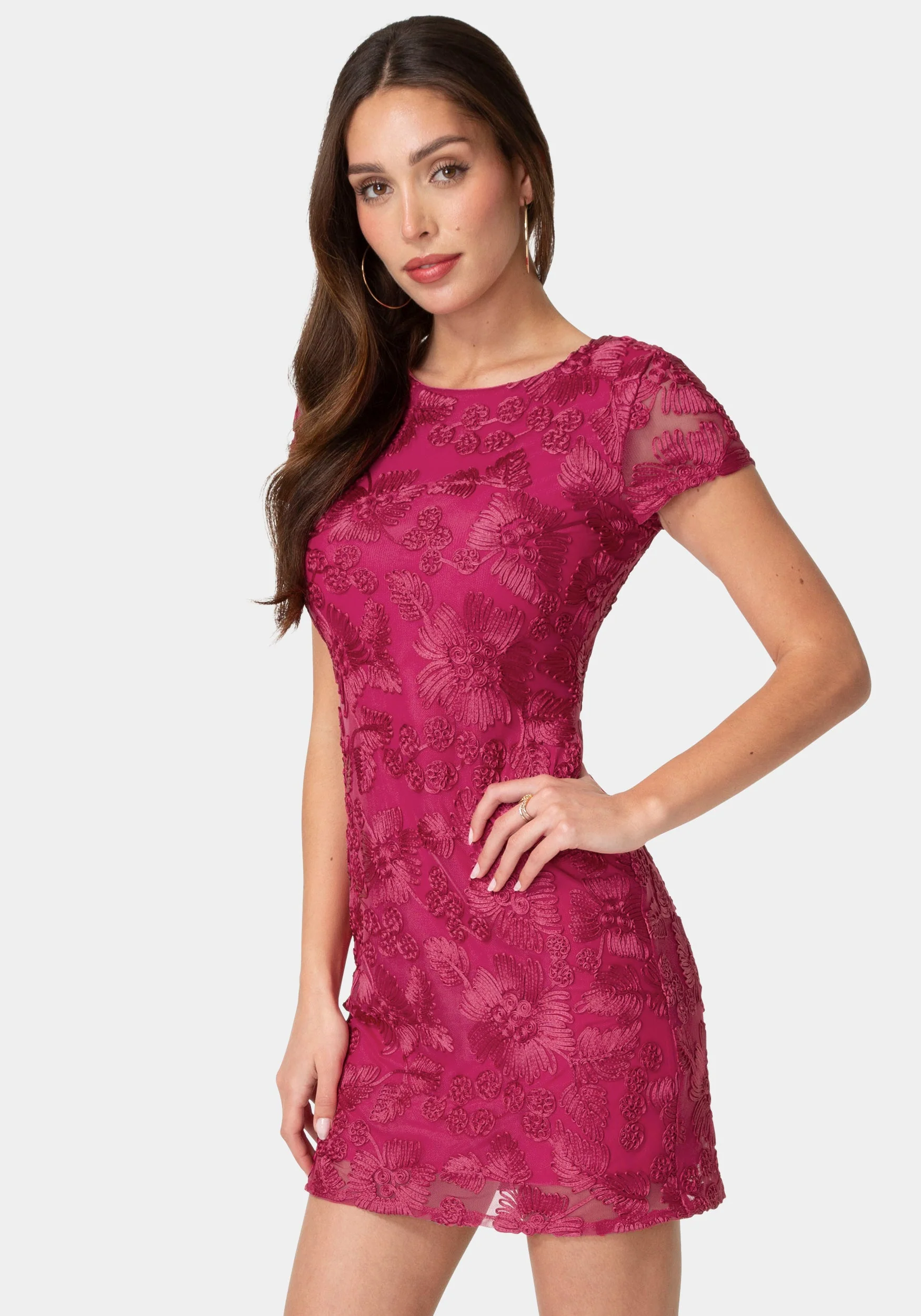 Soutache Short Sleeve Dress - Image 2