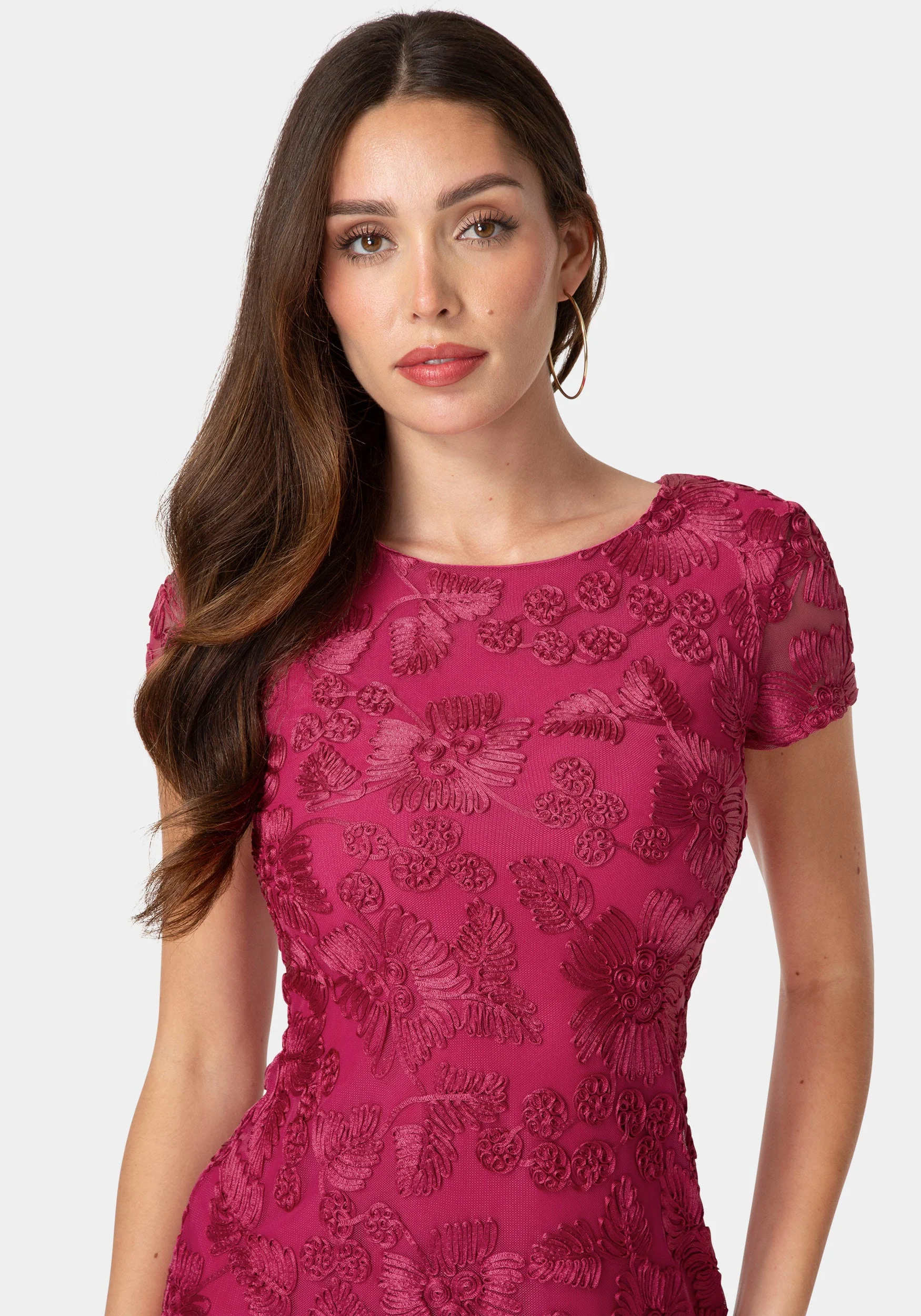 Soutache Short Sleeve Dress - Image 4
