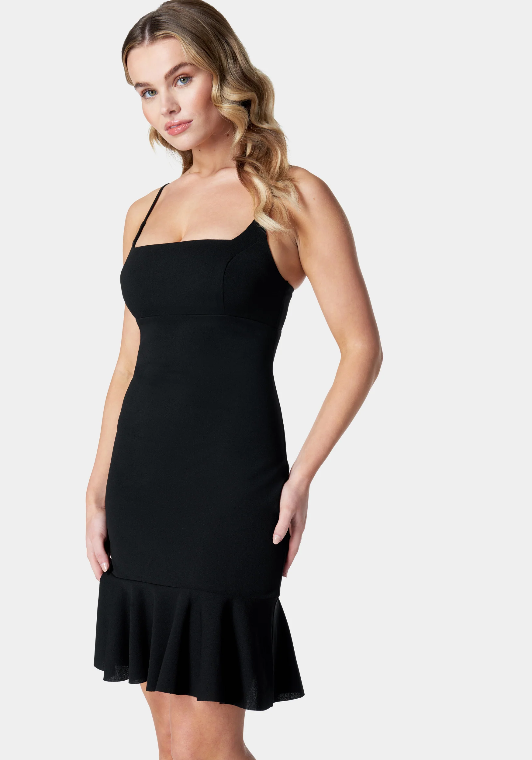 Spaghetti Ruffle Hem Dress - Image 2