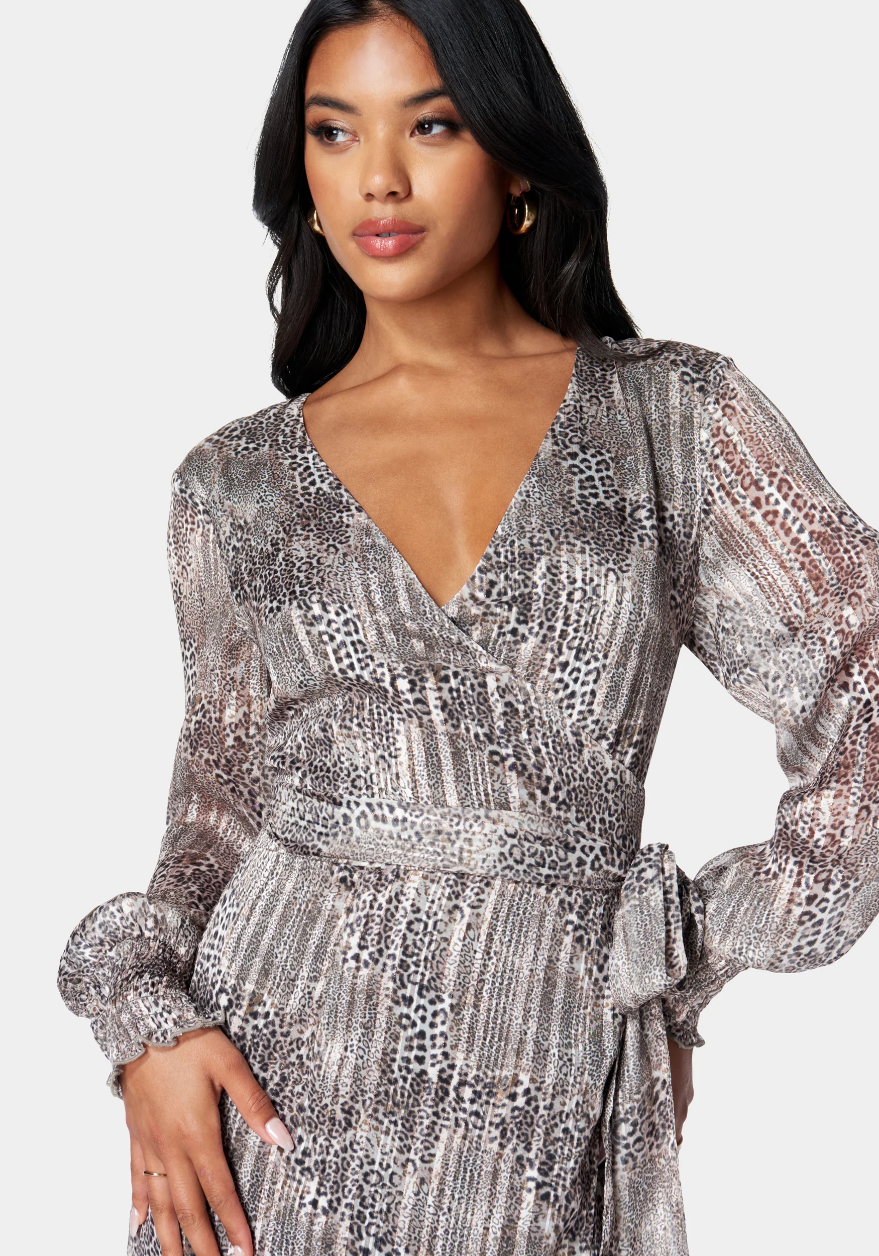 Sparkle Wrap Dress - Image 4