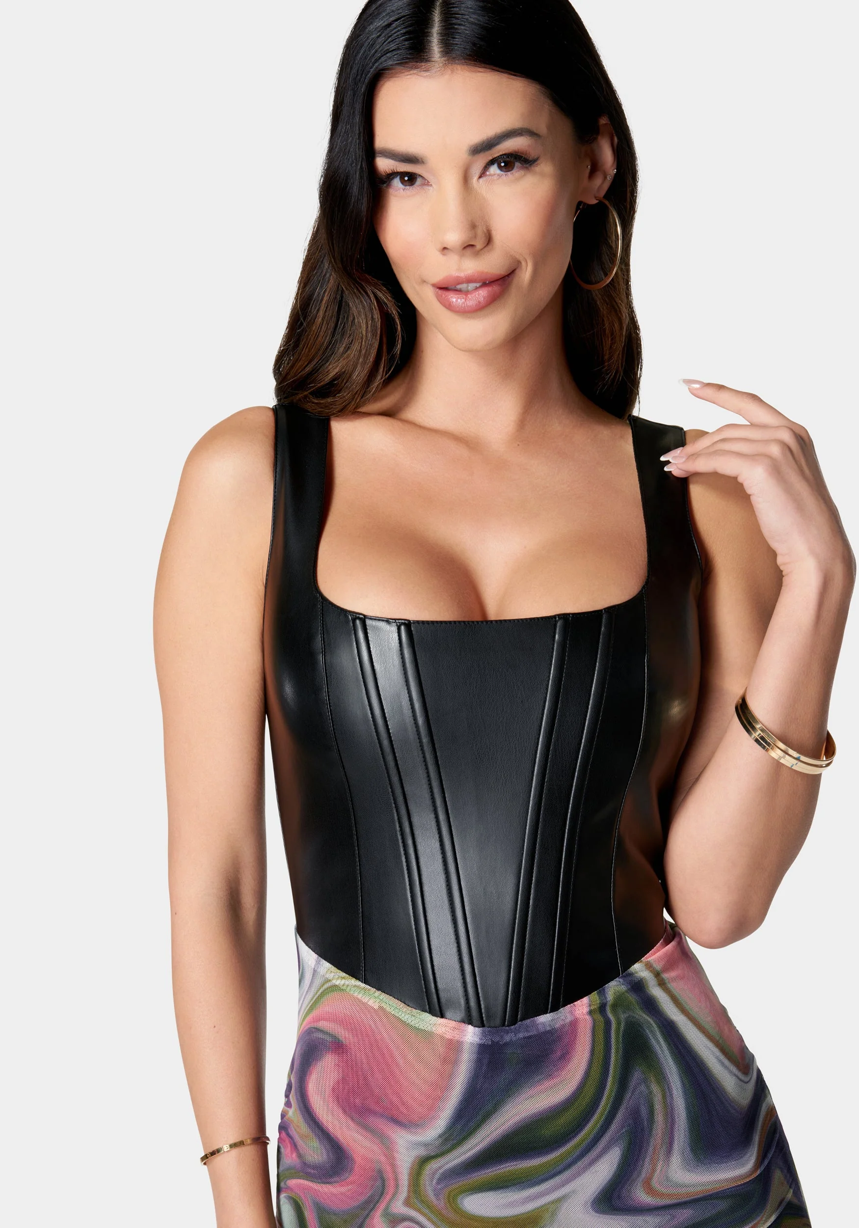 Square Neck Corset Dress - Image 4