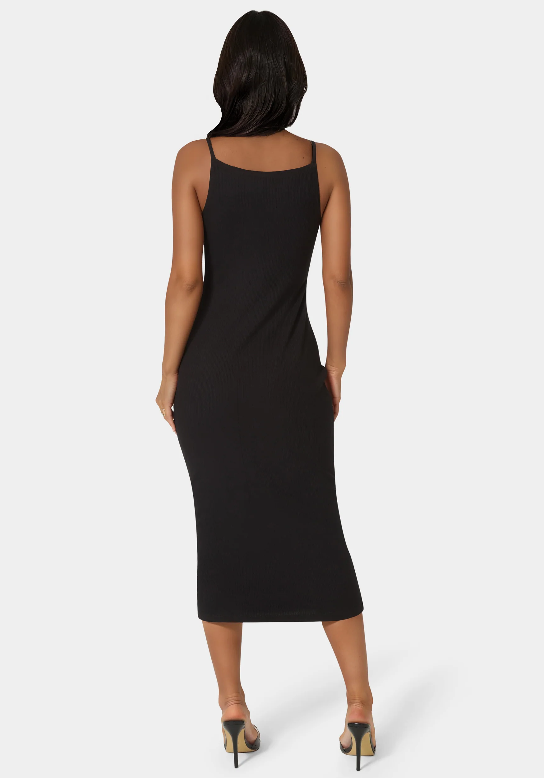 Square Neck Slim Maxi Dress - Image 3