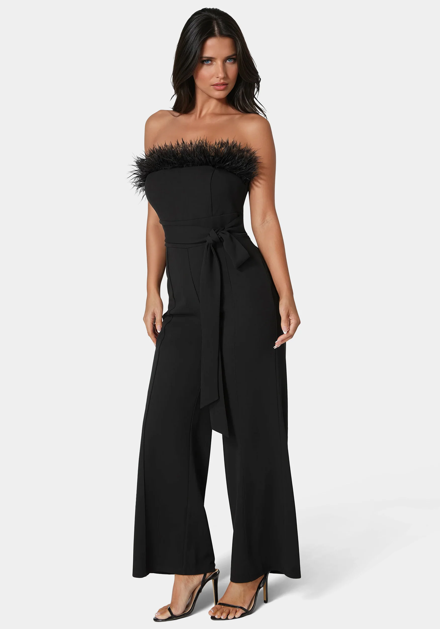 Strapless Feather Jumpsuit - Image 2