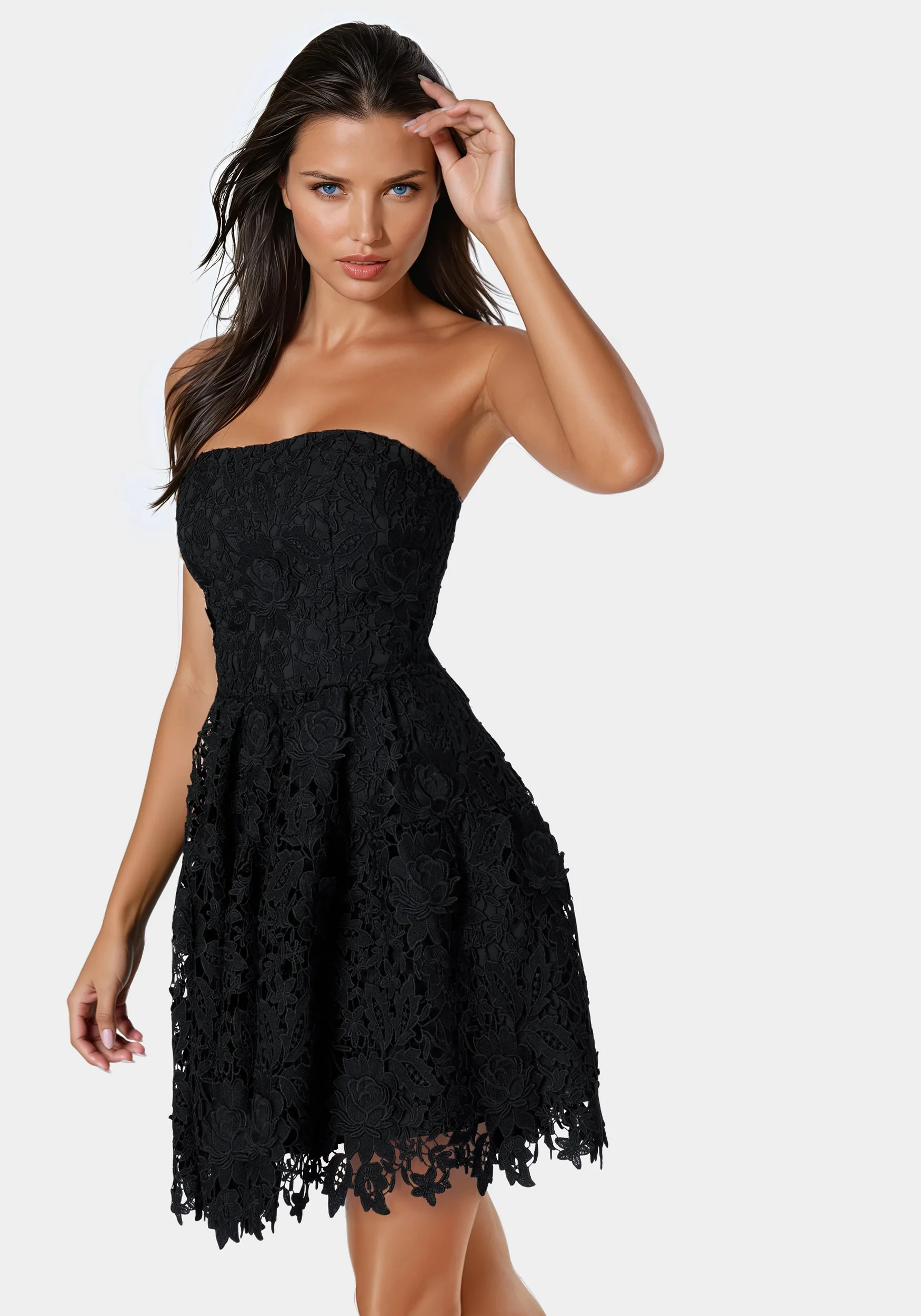 Strapless Lace Cupcake Dress - Image 3