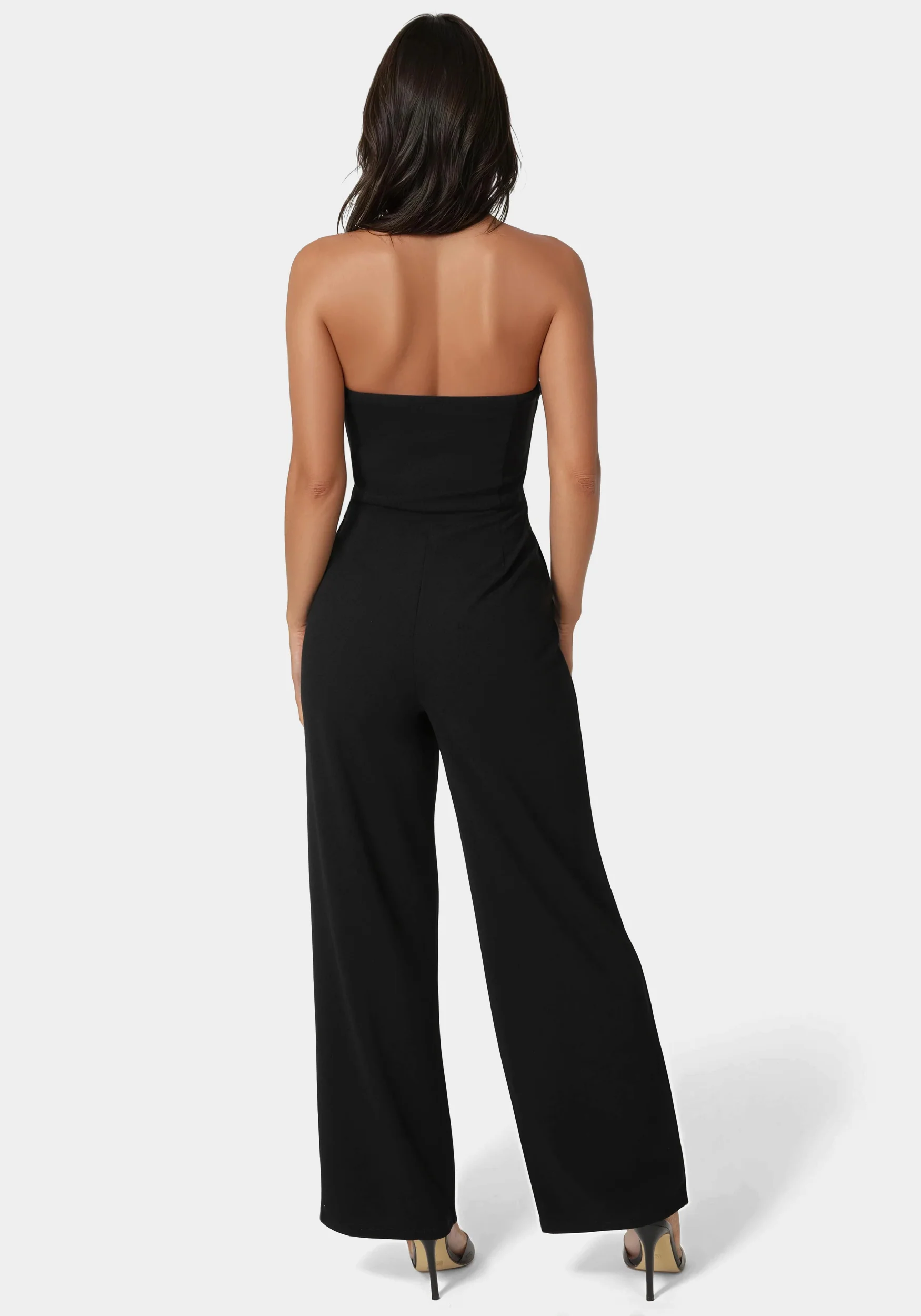 Strapless Wide Leg Jumpsuit - Image 2