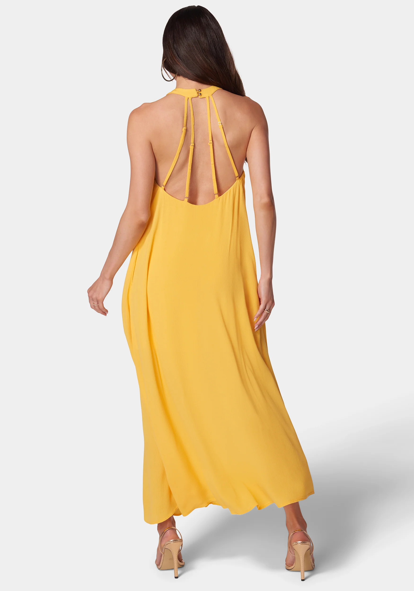 Strappy Back Trapeze Maxi Dress - Image 3