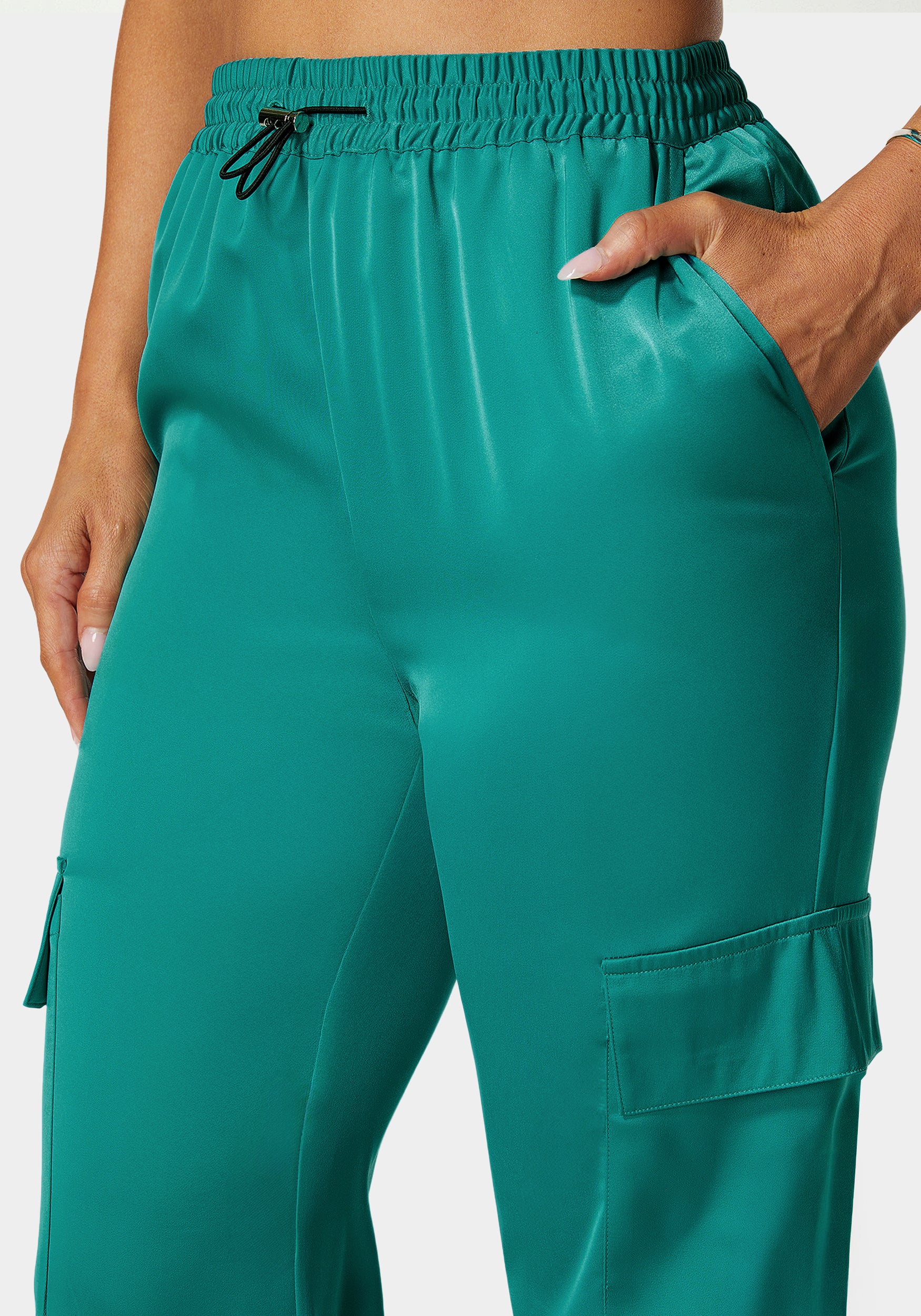 Luxe Satin Cargo Jogger - Image 4