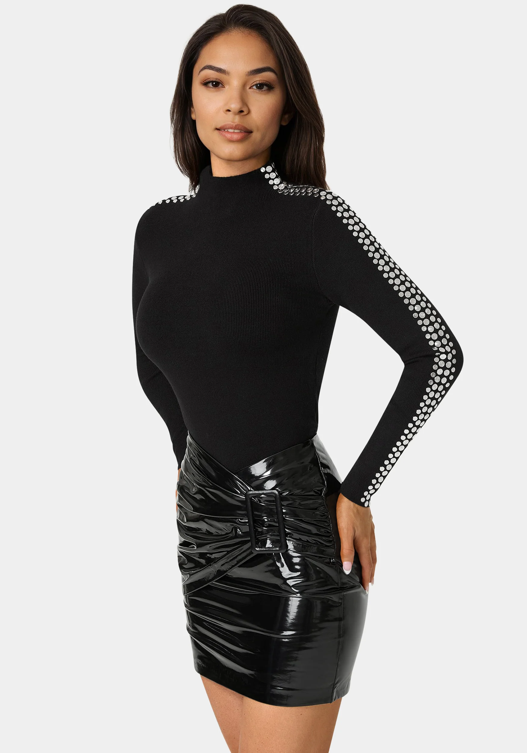 Studded Long Sleeve Sweater - Image 2