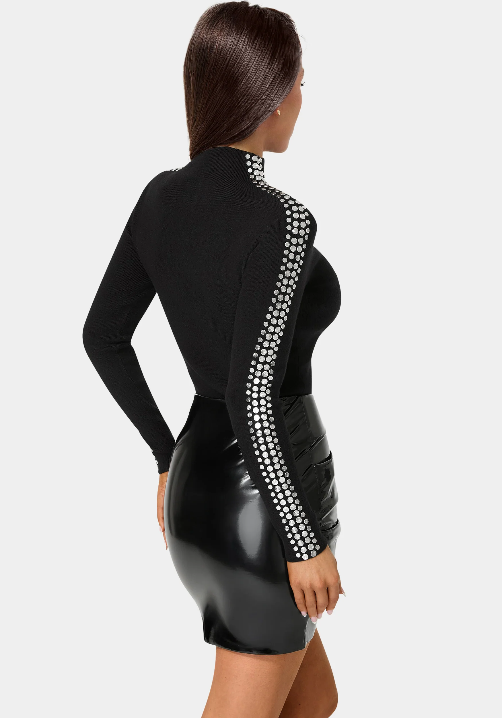 Studded Long Sleeve Sweater - Image 3