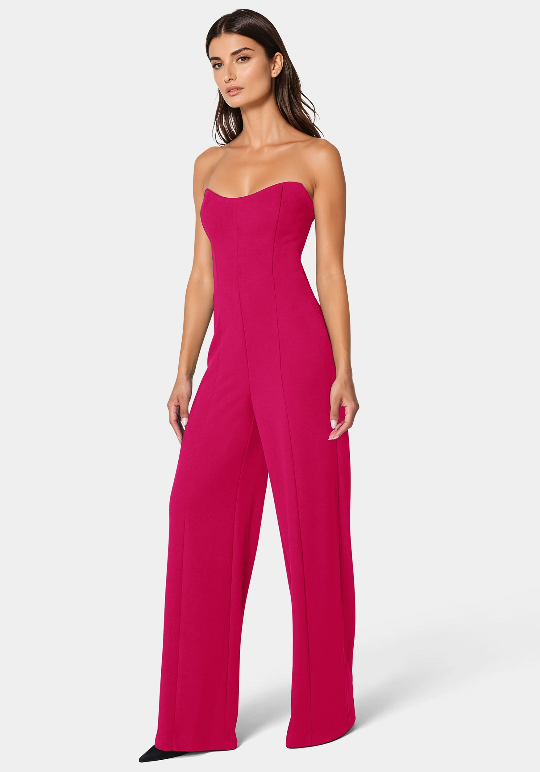 Studded Pearl Top And Palazzo Leg Jumpsuit - Image 2