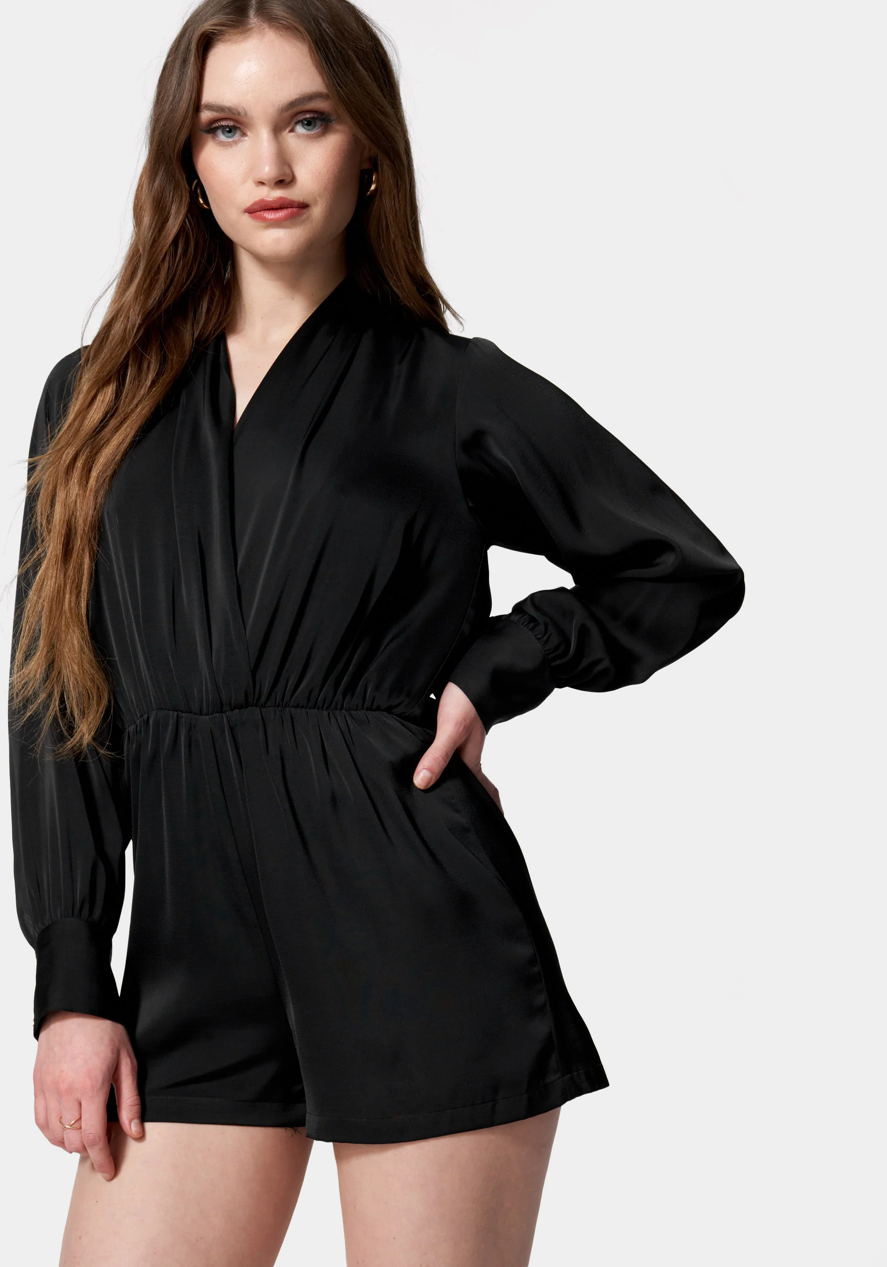 Surplice Drapey Romper - Image 2