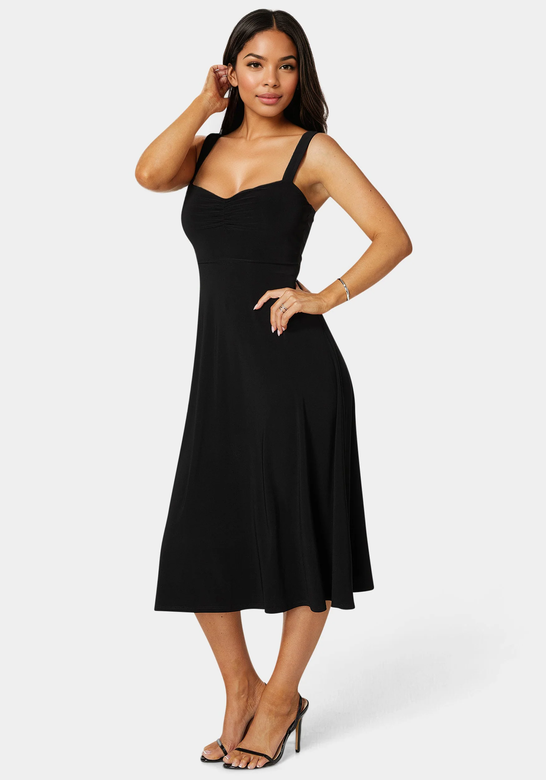 Sweetheart Fit & Flare Midi Dress - Image 2