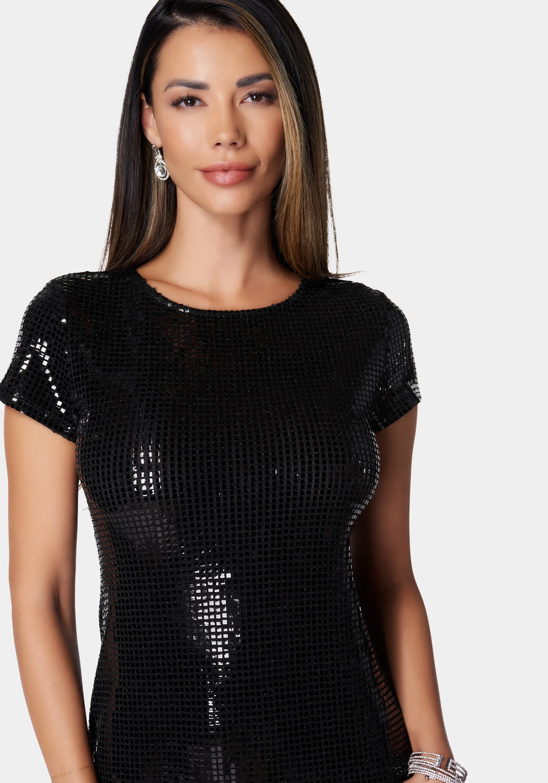 T Shirt Midi Disco Dot Dress - Image 4