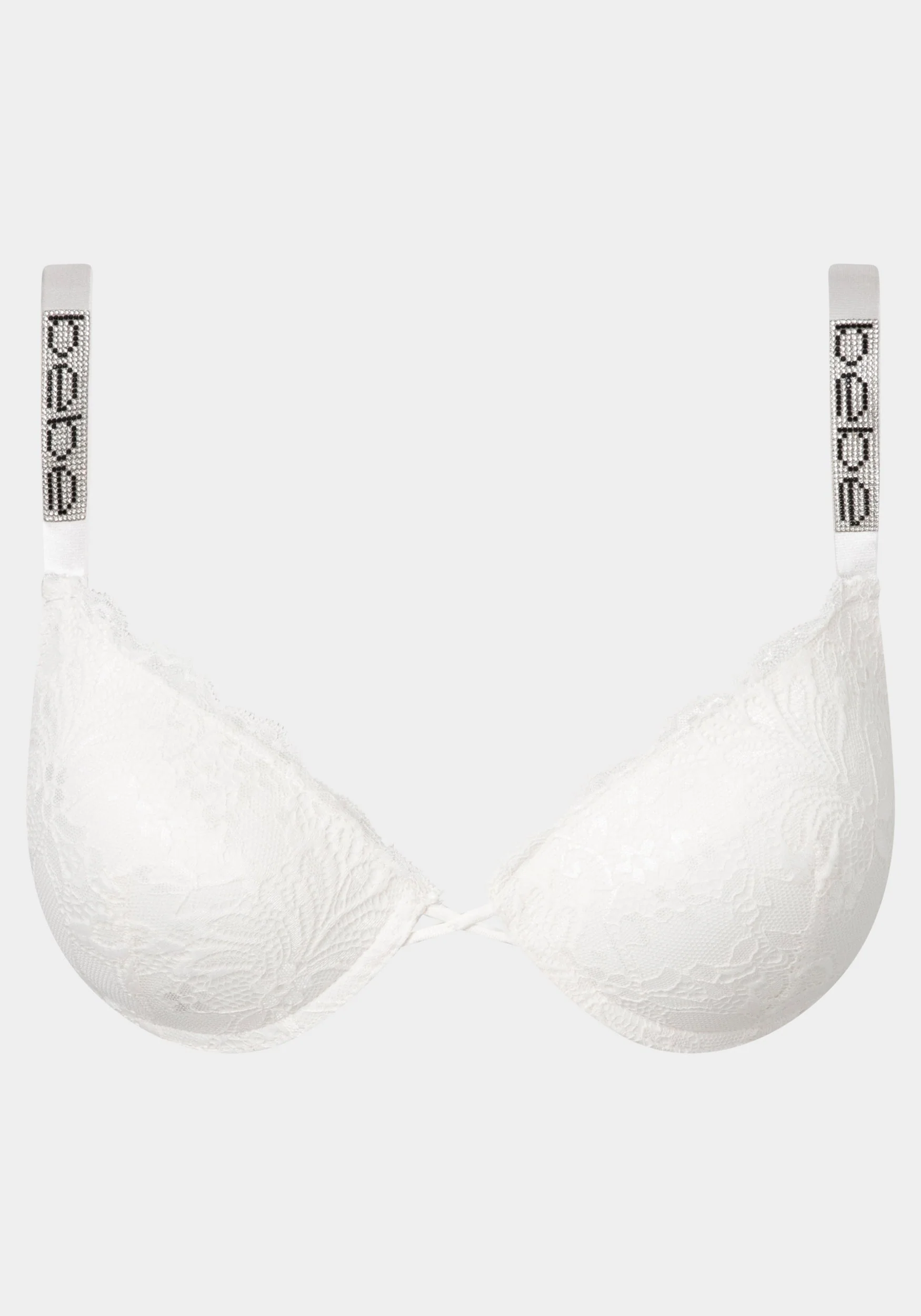 MEGA PUSH UP Lace Bra with Bebe Rhinestone Detail - Image 3