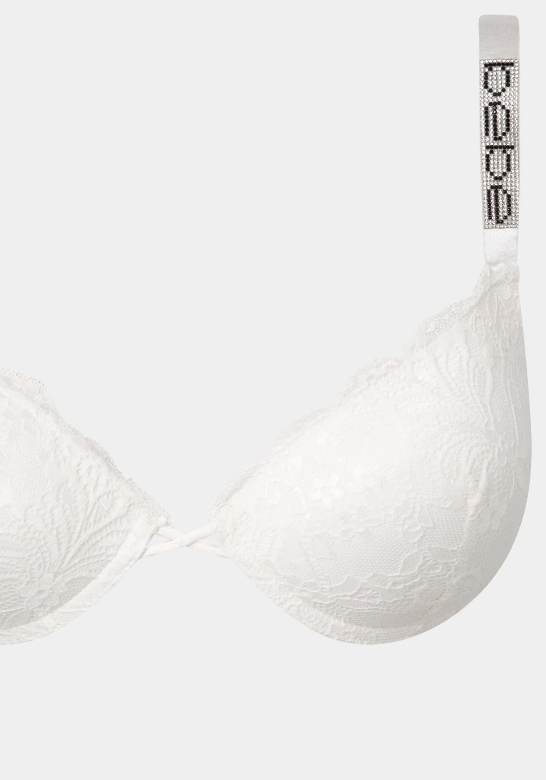MEGA PUSH UP Lace Bra with Bebe Rhinestone Detail - Image 4