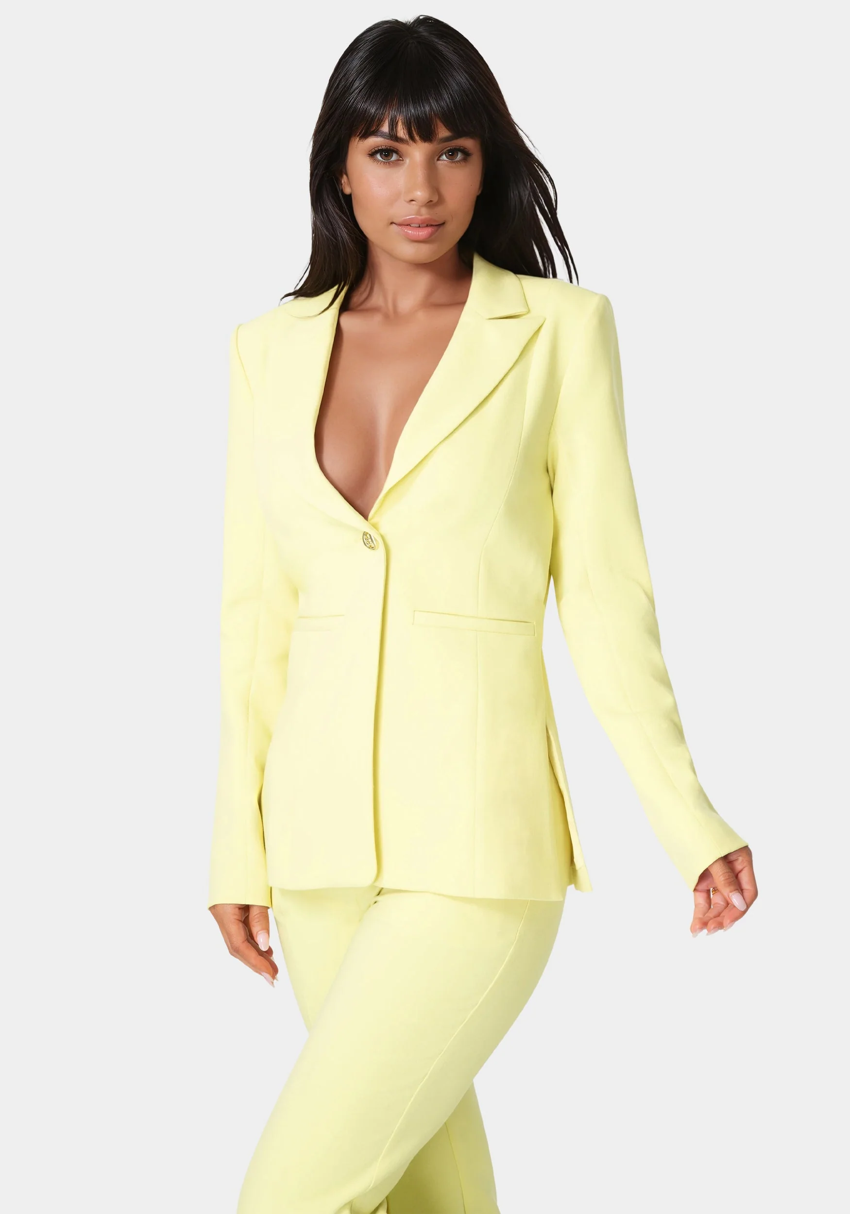 Tailored Fitted Waist Blazer