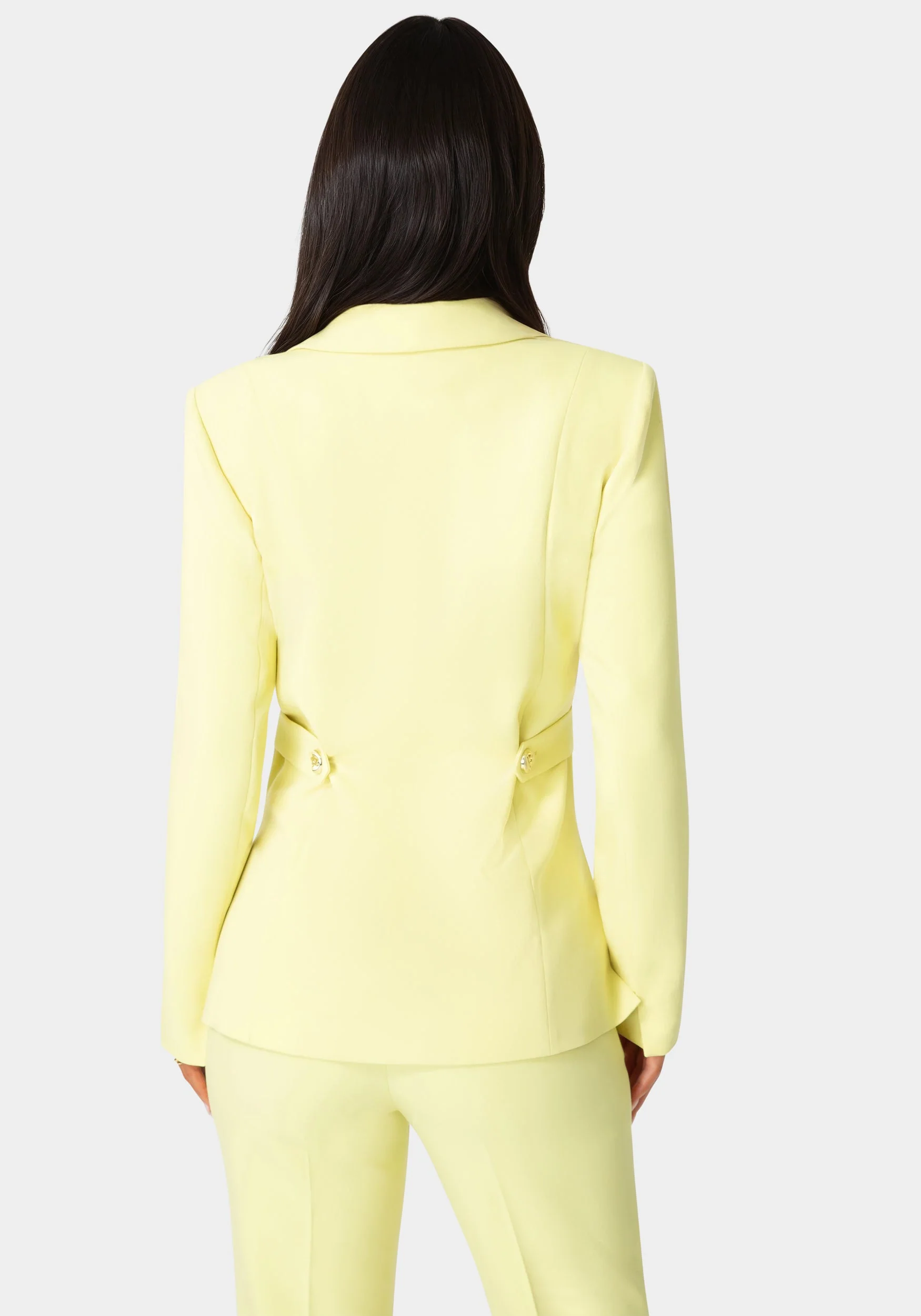 Tailored Fitted Waist Blazer - Image 3