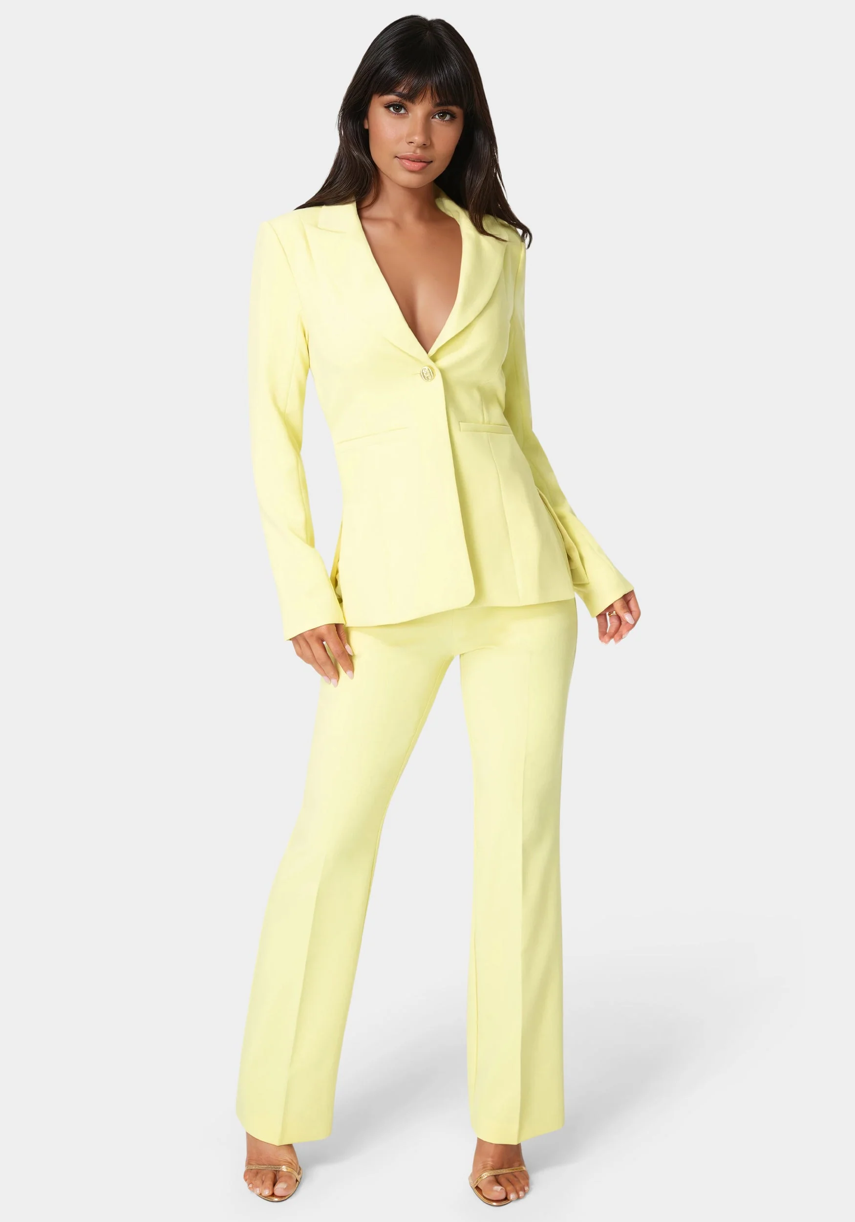 Tailored Fitted Waist Blazer - Image 4