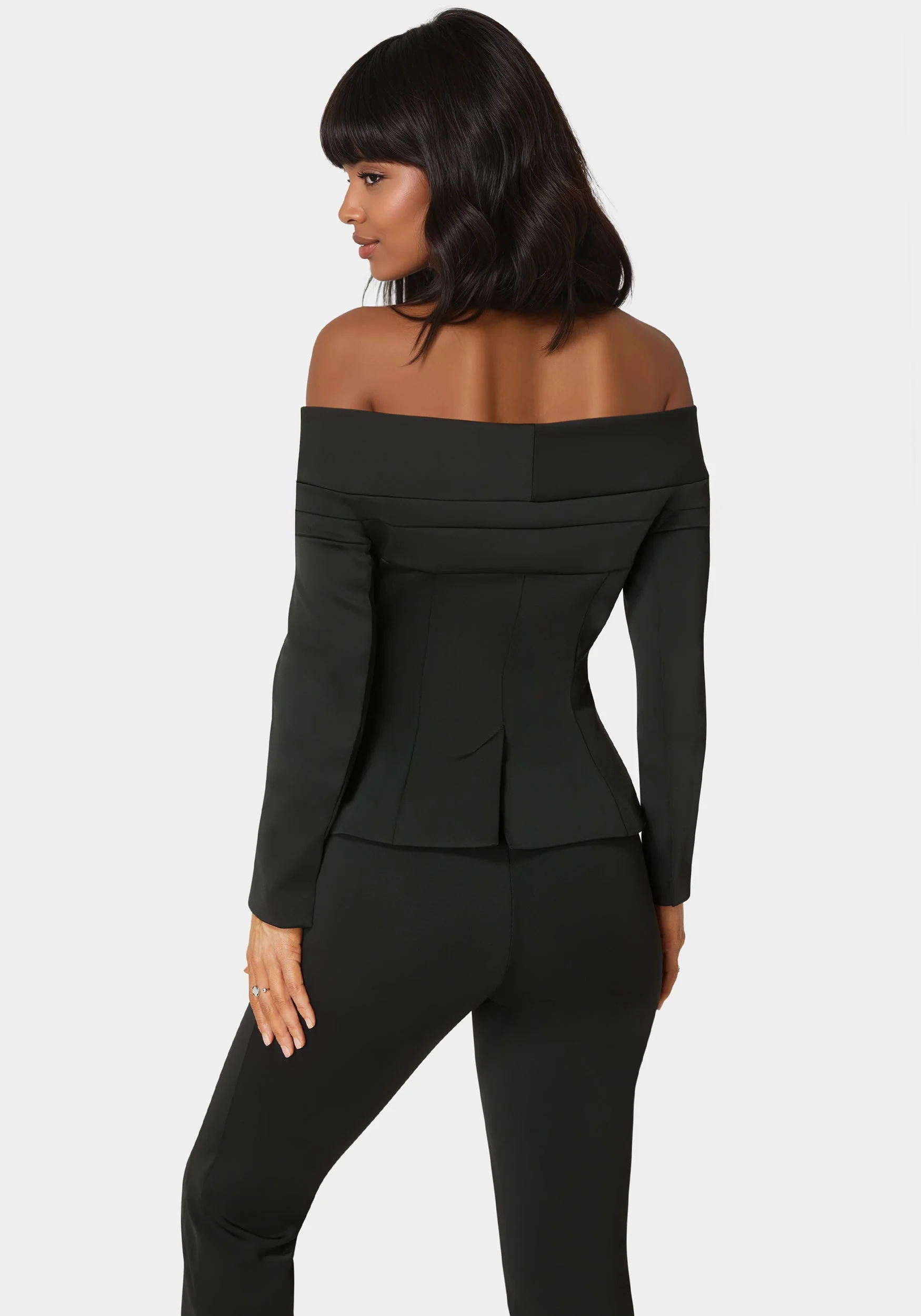 Tailored Off Shoulder Blazer - Image 4