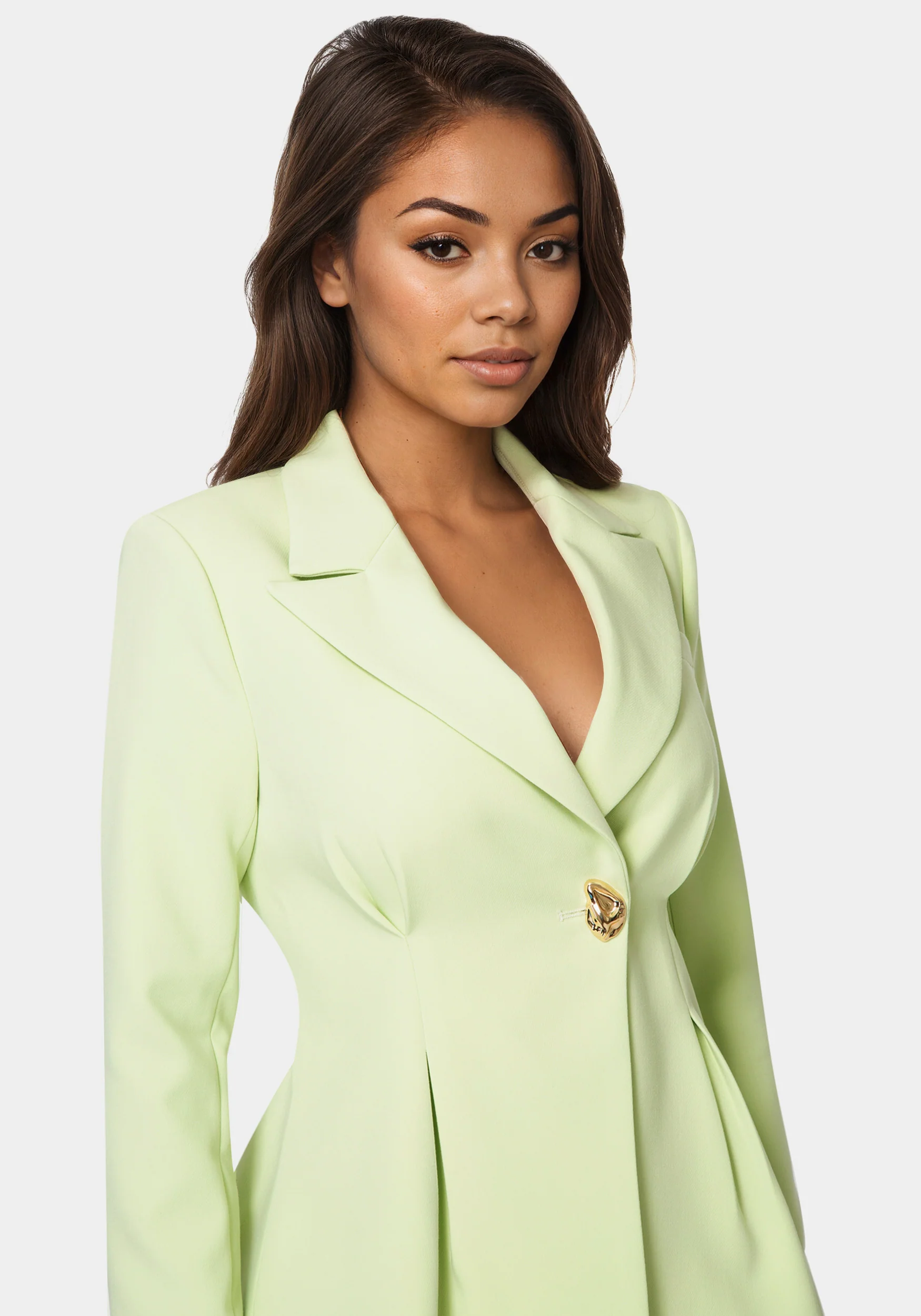Tailored Pleat Details Blazer - Image 4