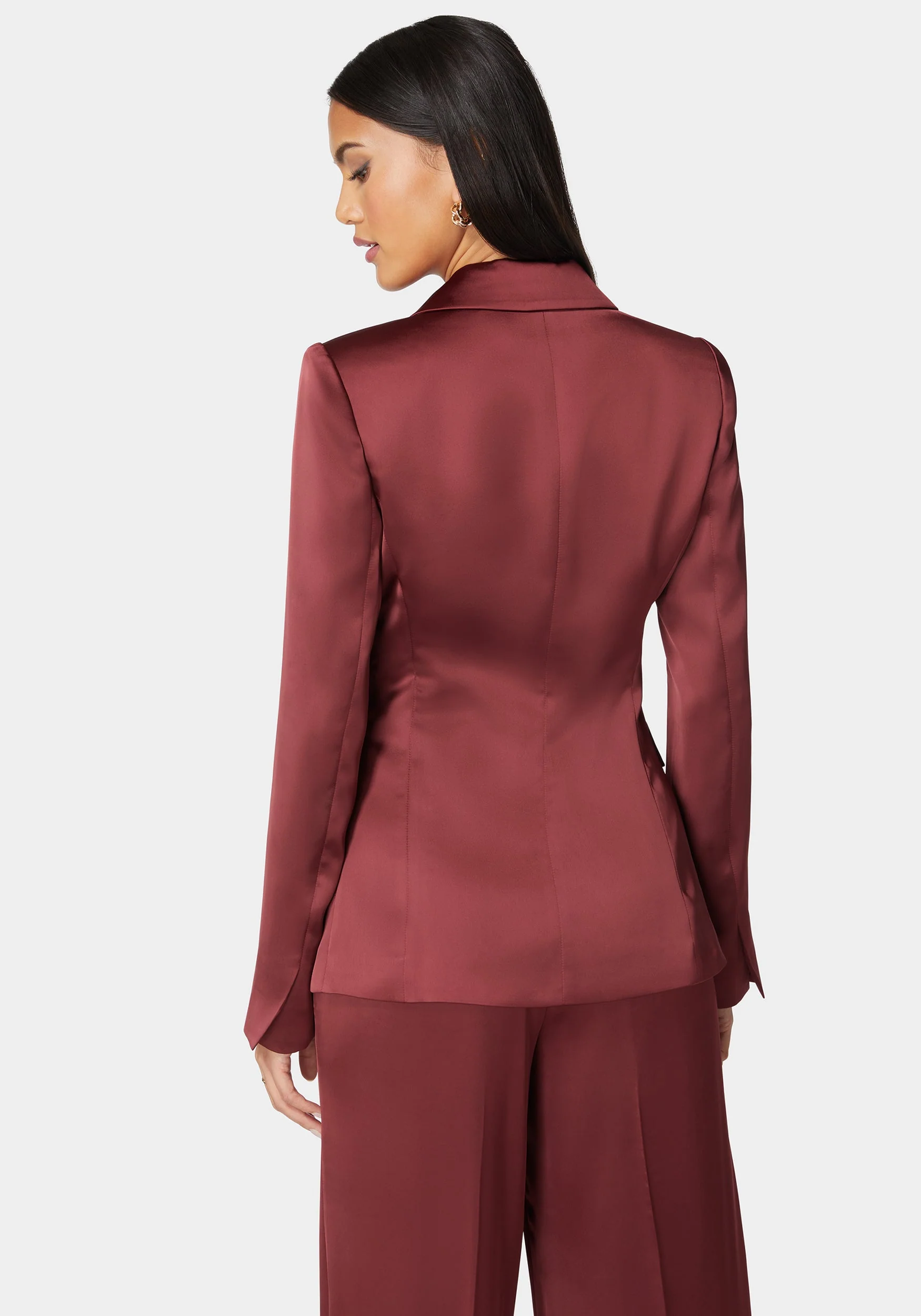 Tailored Satin Blazer - Image 3
