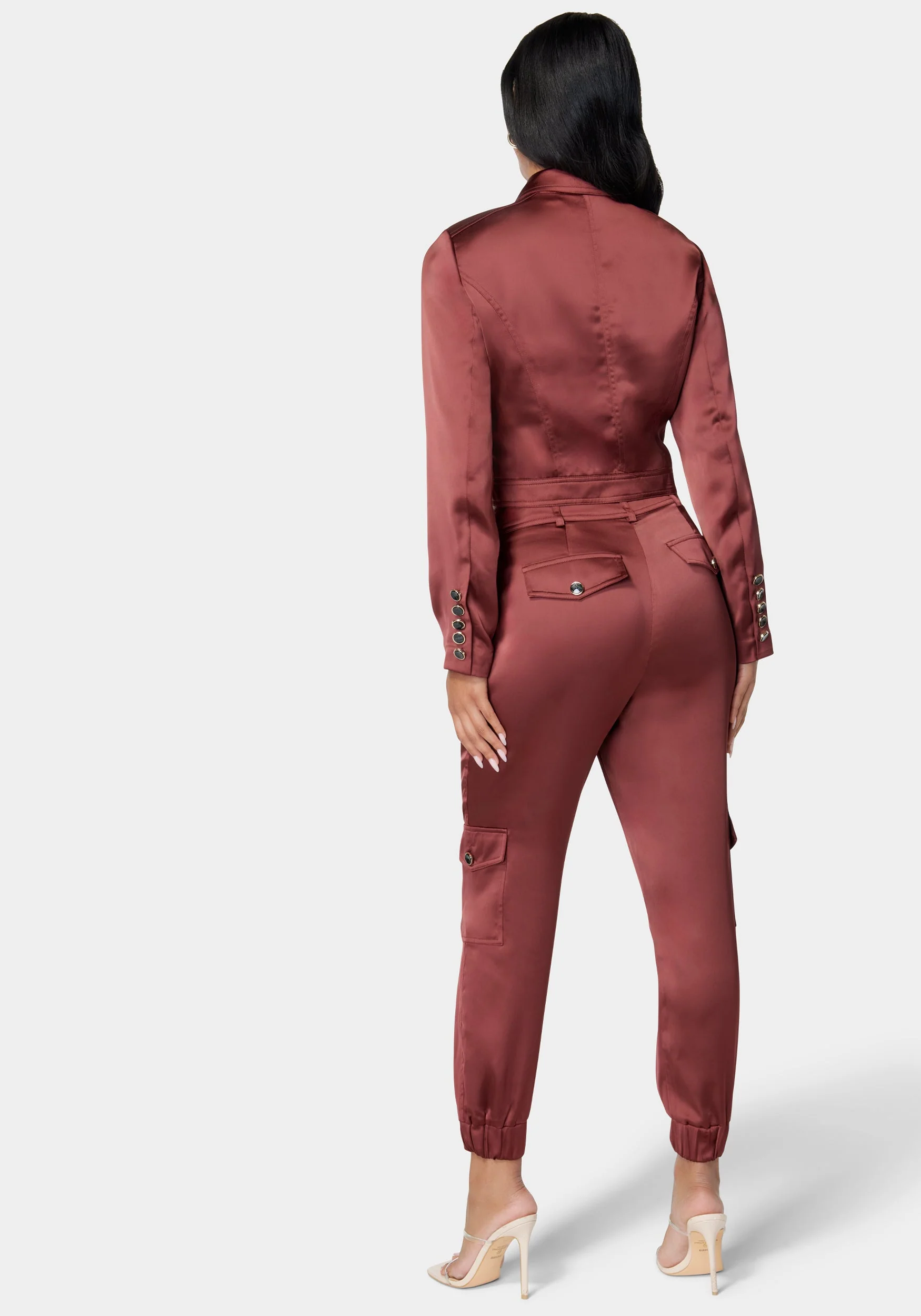 Tailored Satin Jacket - Image 3