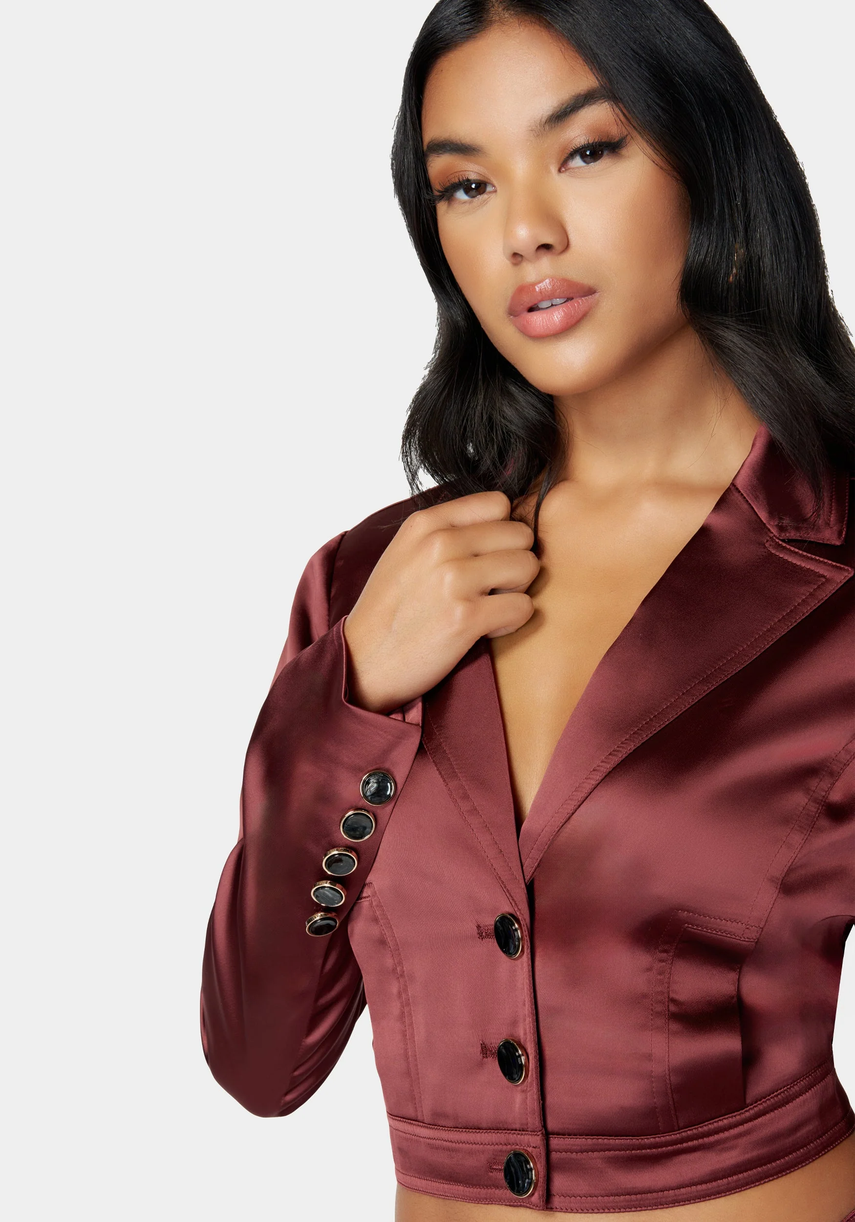Tailored Satin Jacket - Image 4