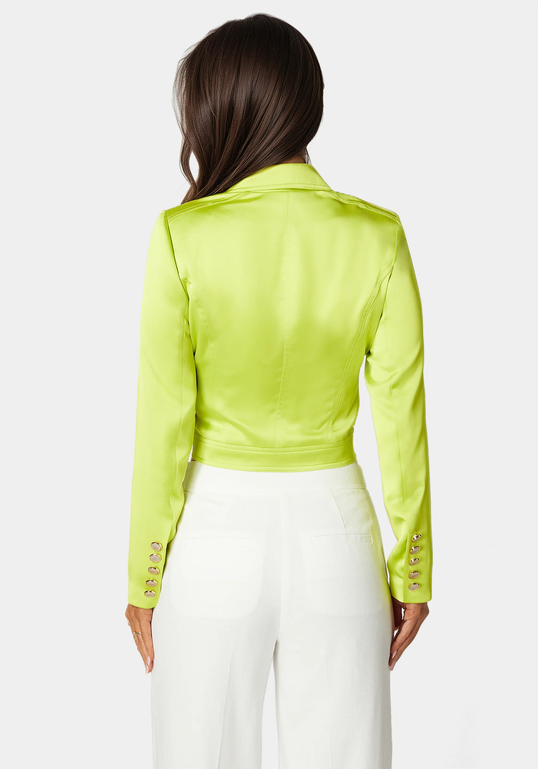Tailored Satin Jacket - Image 4