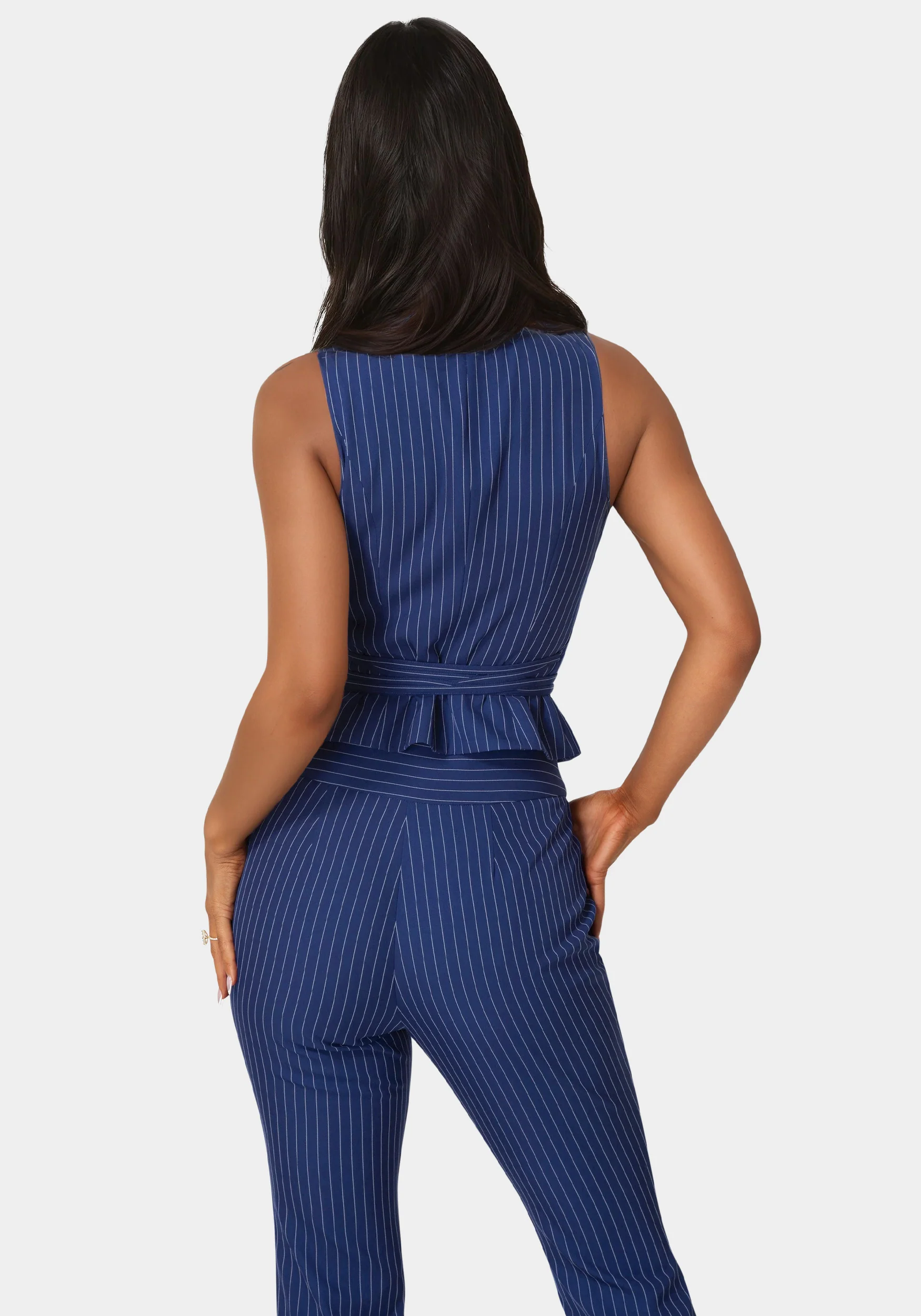 Tailored Stripe Vest - Image 3