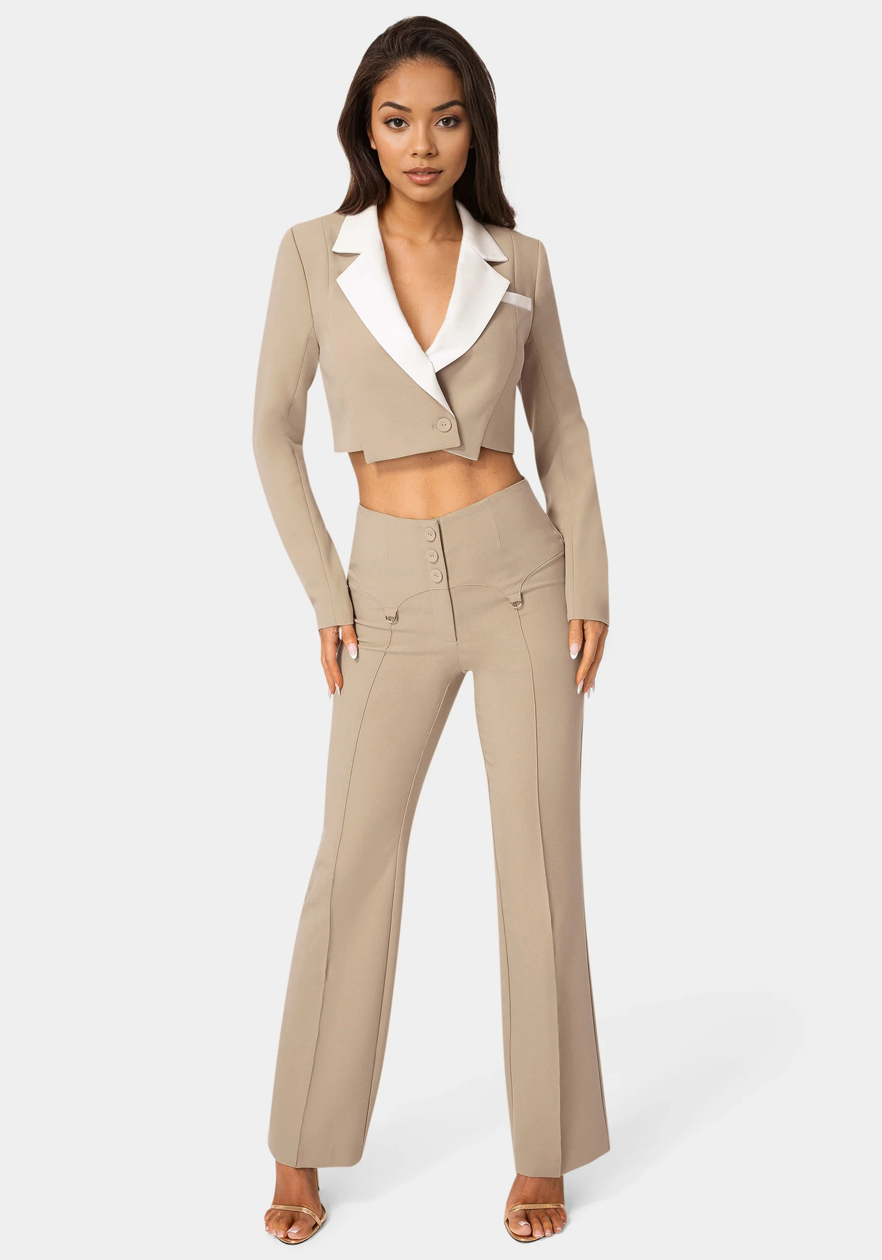 Tailored Two Tone Blazer - Image 4