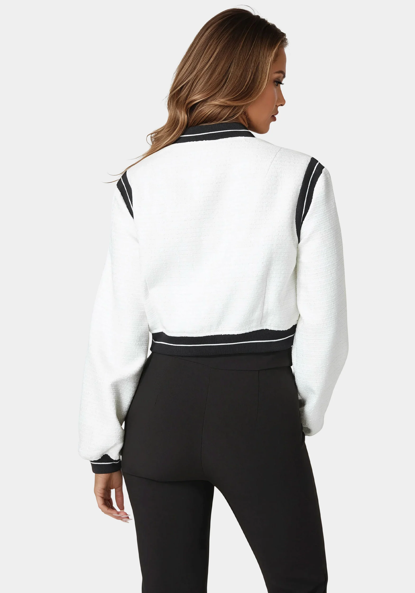 Textured Bomber Jacket - Image 3