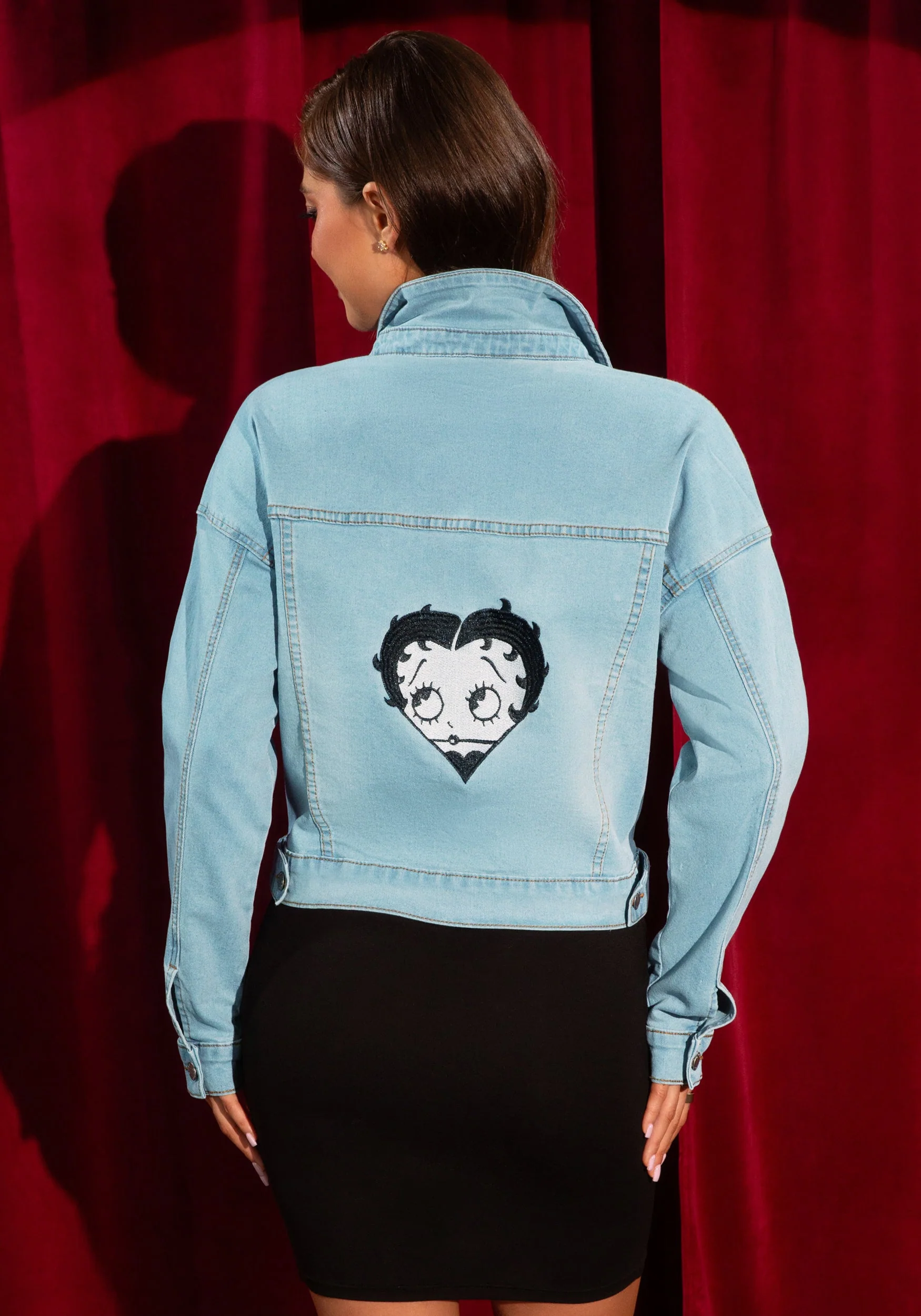 Betty Boop Sweetheart Jean Jacket - Image 3