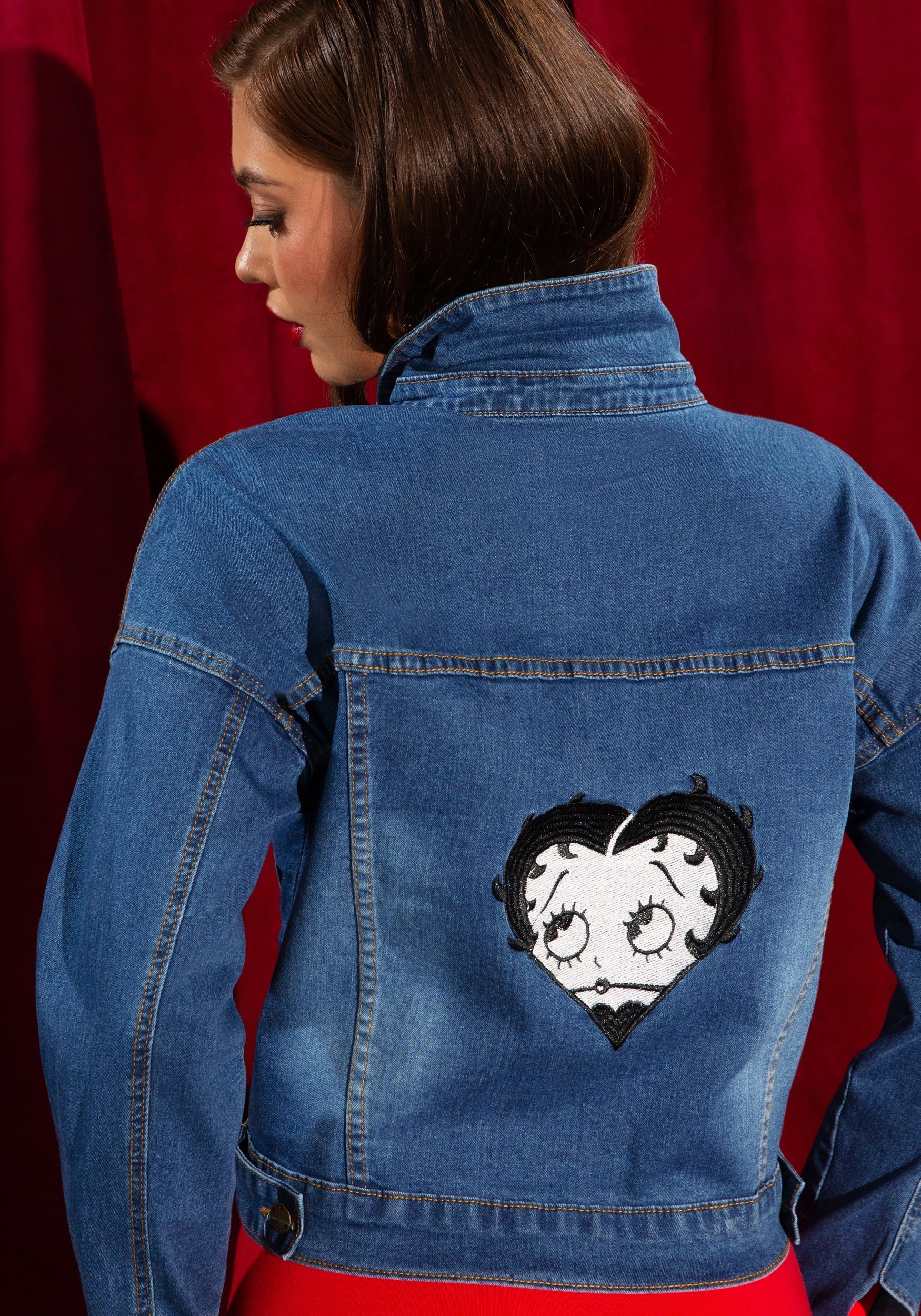 Betty Boop Sweetheart Jean Jacket - Image 4