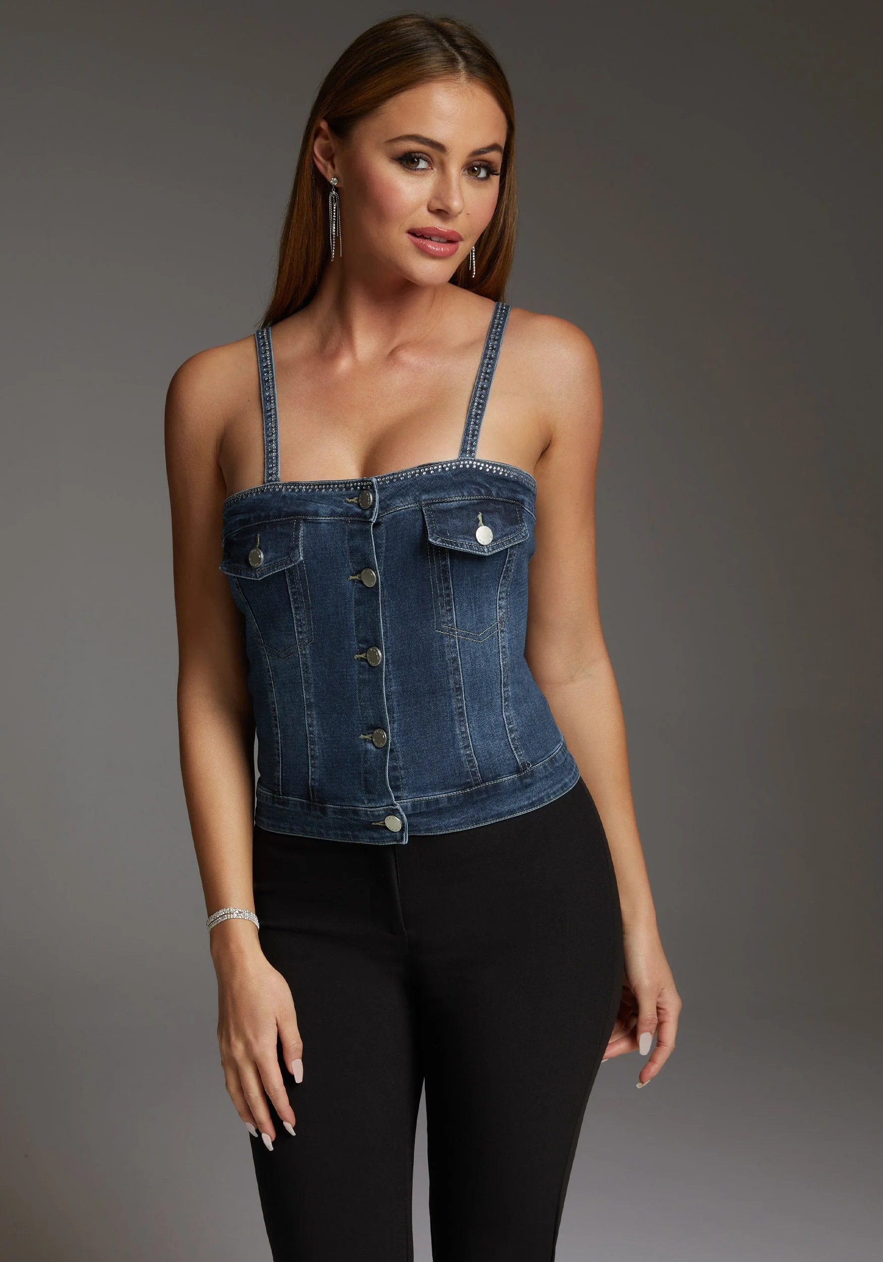 The Button Front Corset