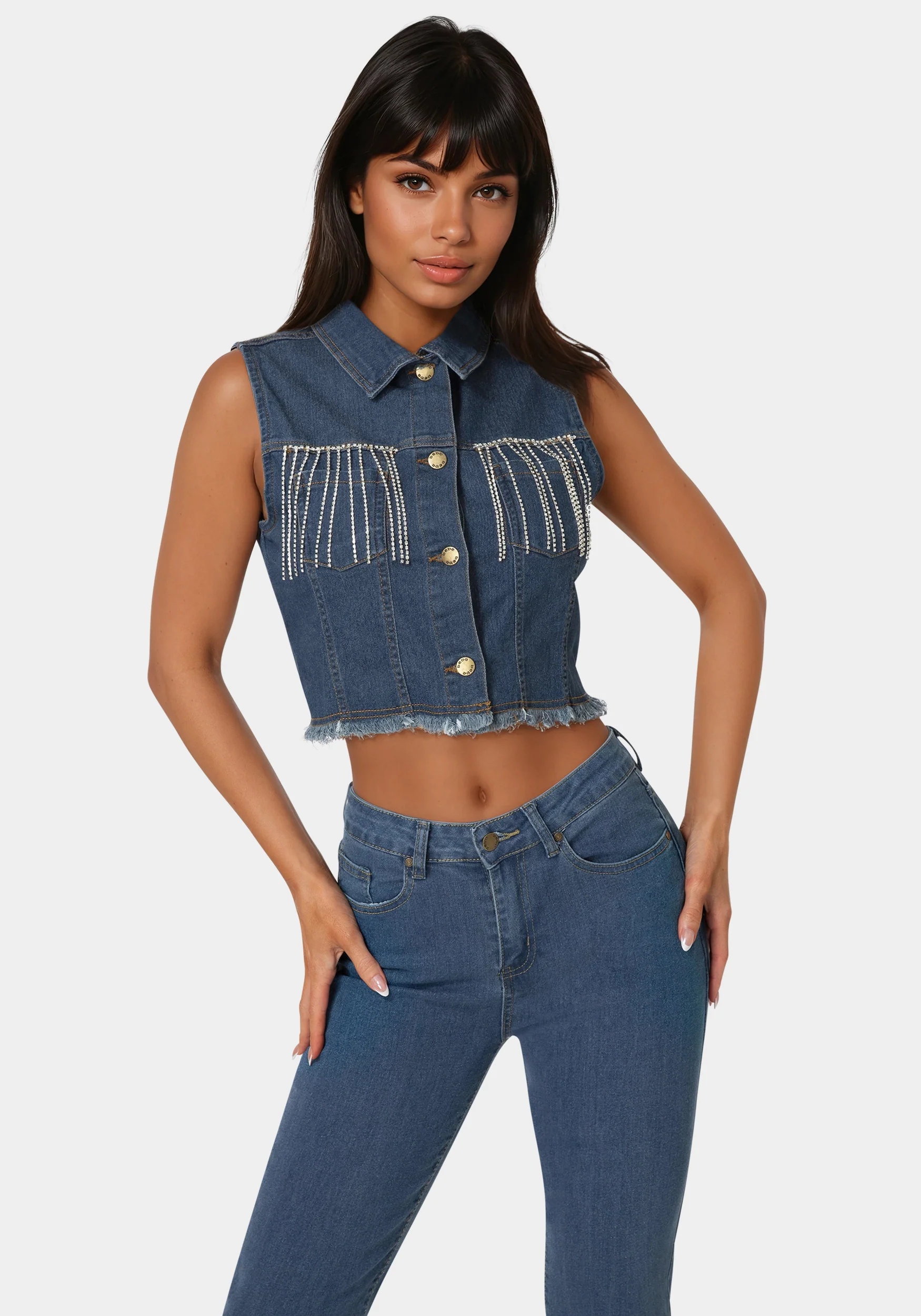 The Cropped Trucker Vest - Image 3