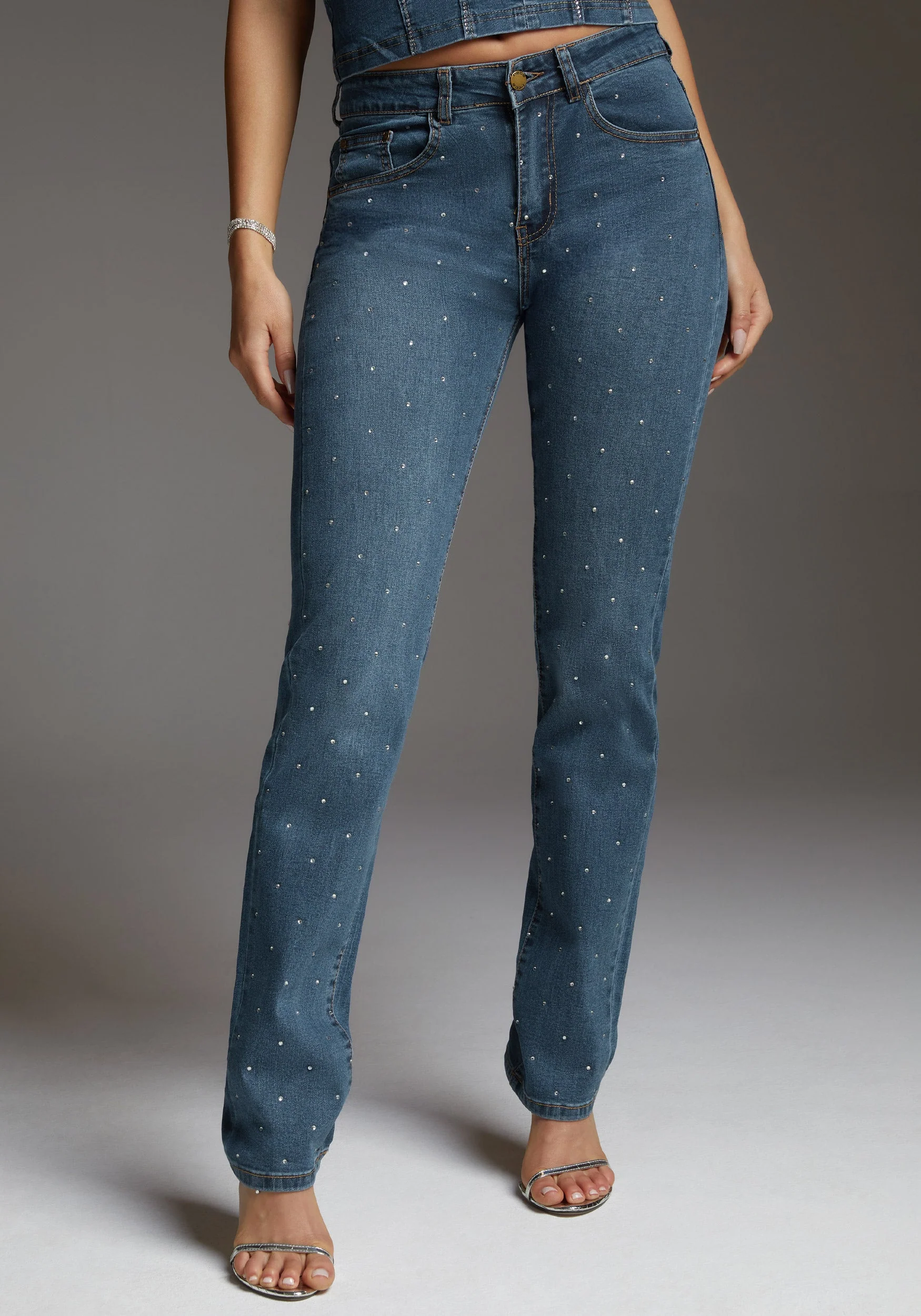 The Embellished Straight Leg