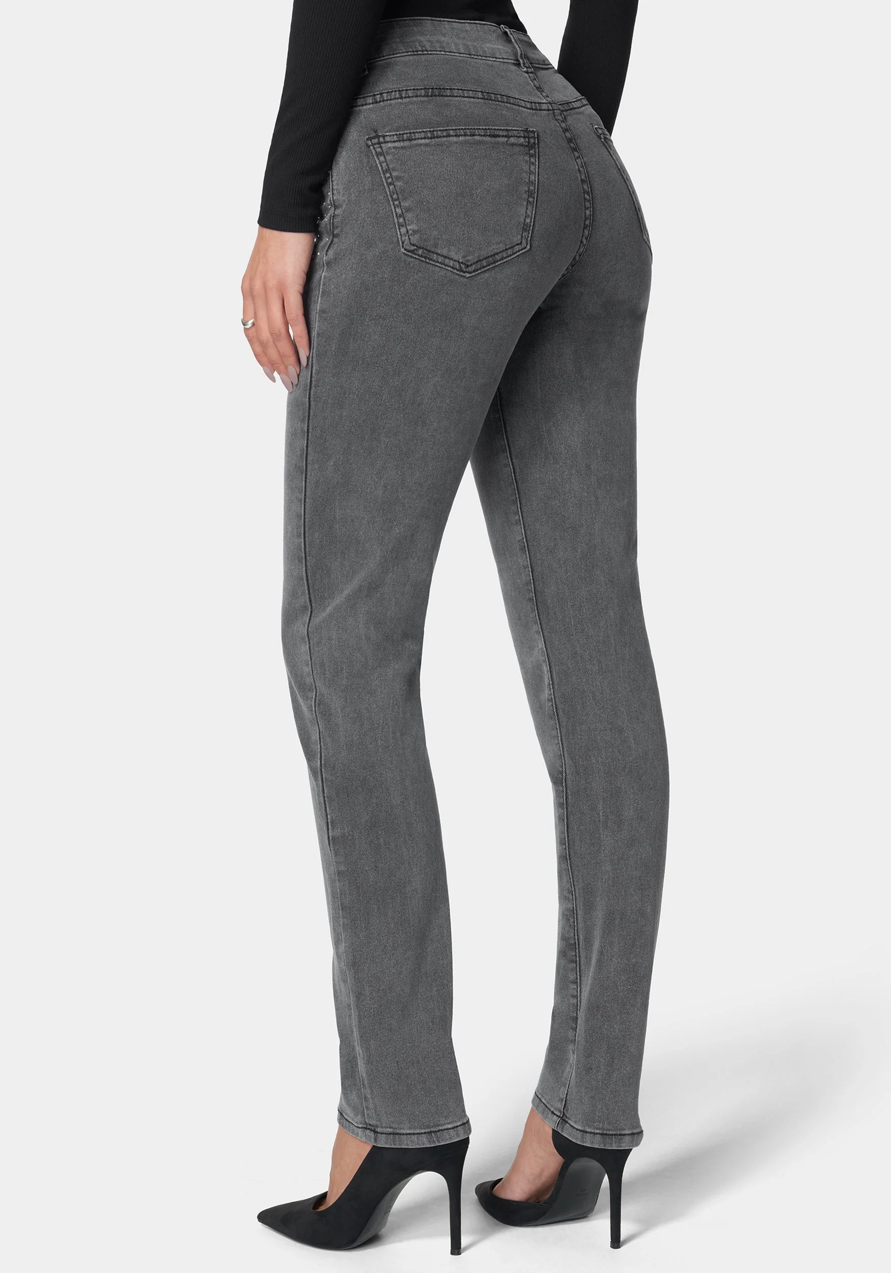 The Mom Jean With Embellishement - Image 3