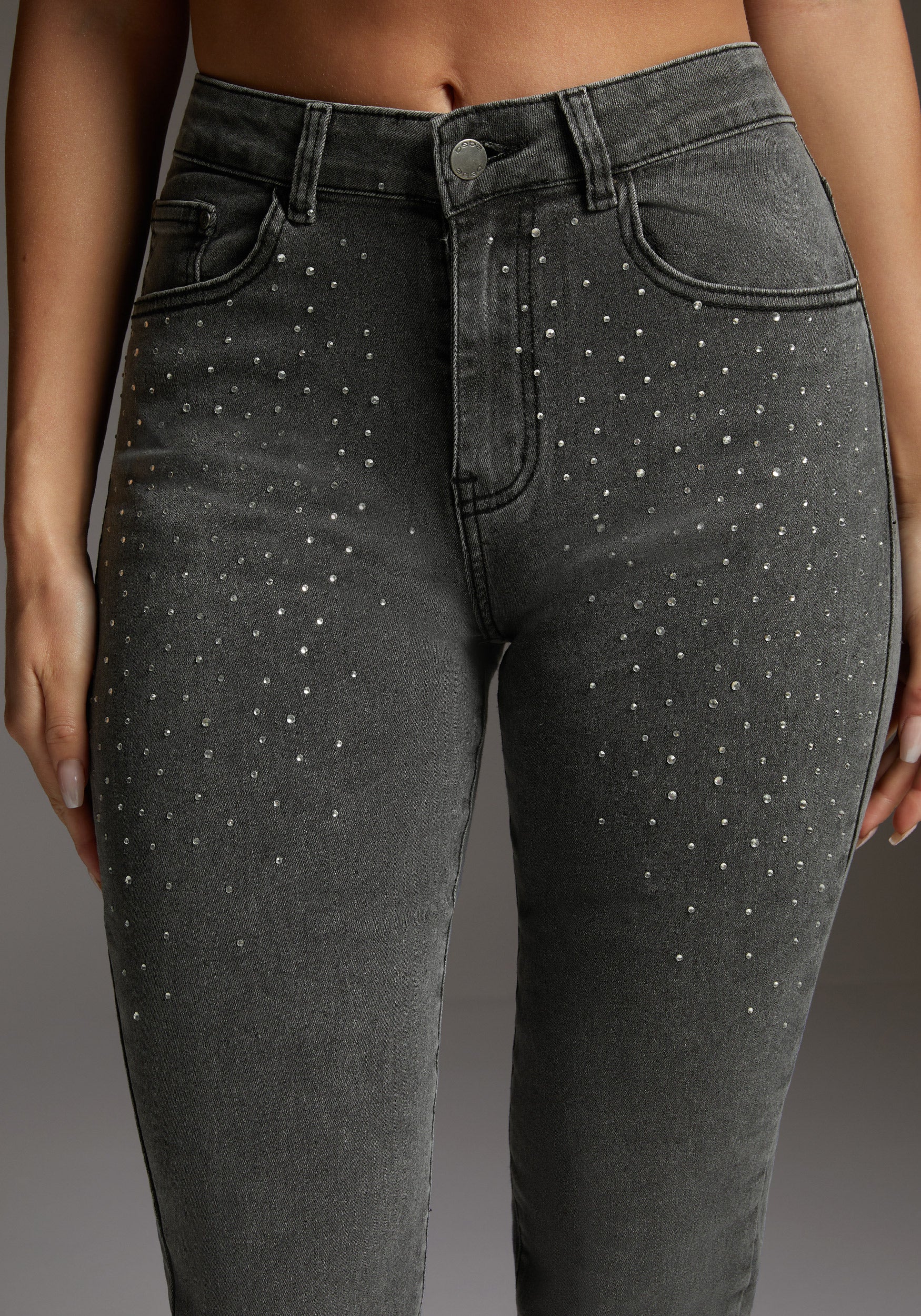 The Skinny With Rhinestone Details - Image 3