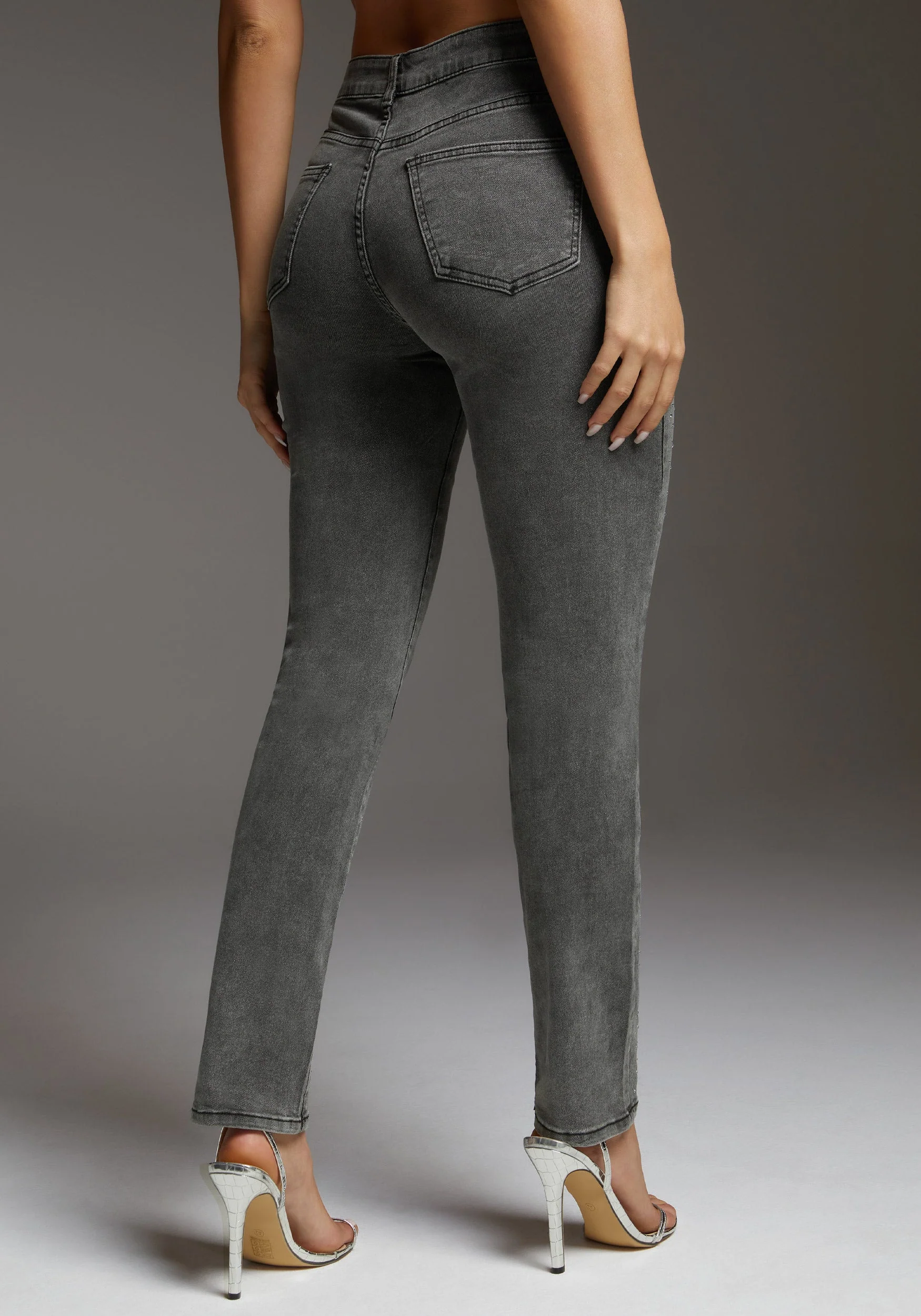 The Skinny With Rhinestone Details - Image 4