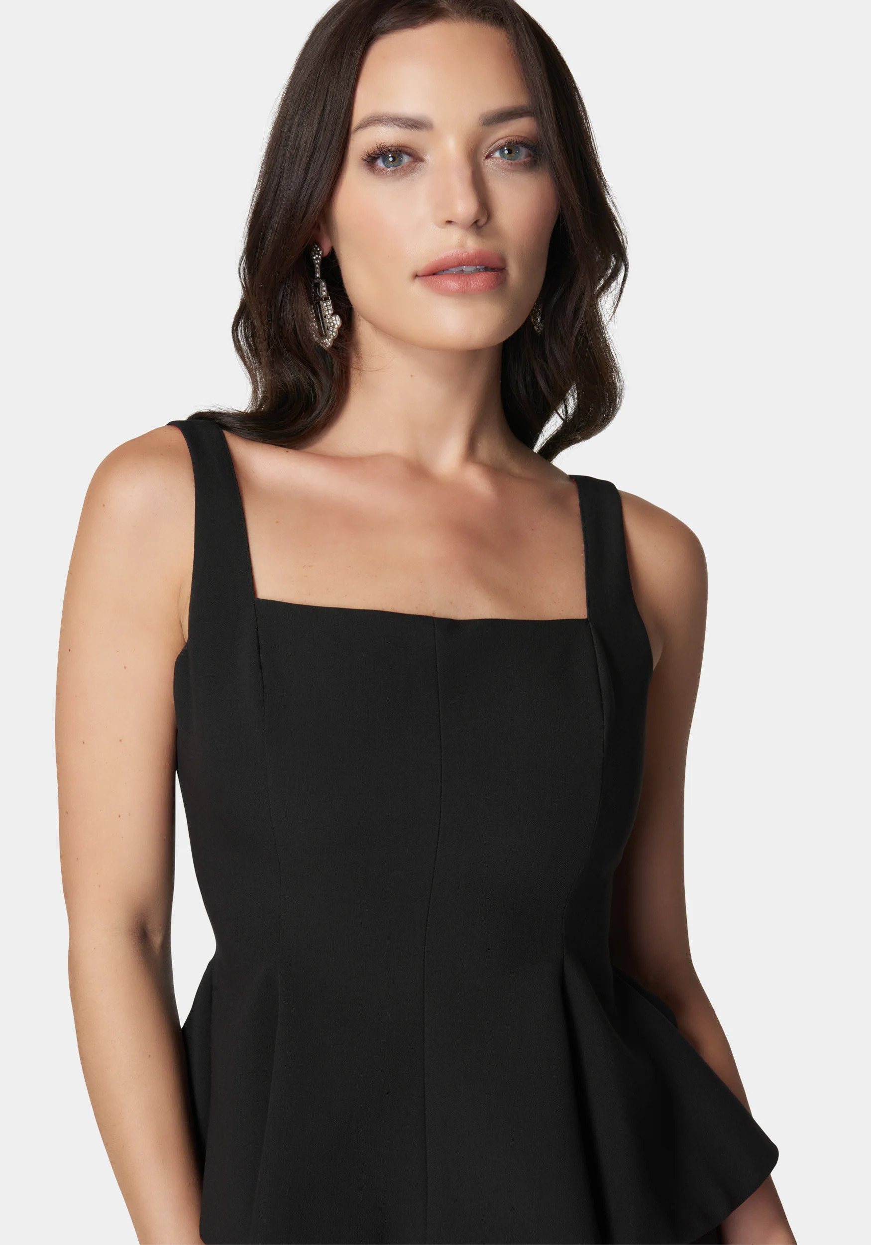 Thin Strap Peplum Top - Image 4