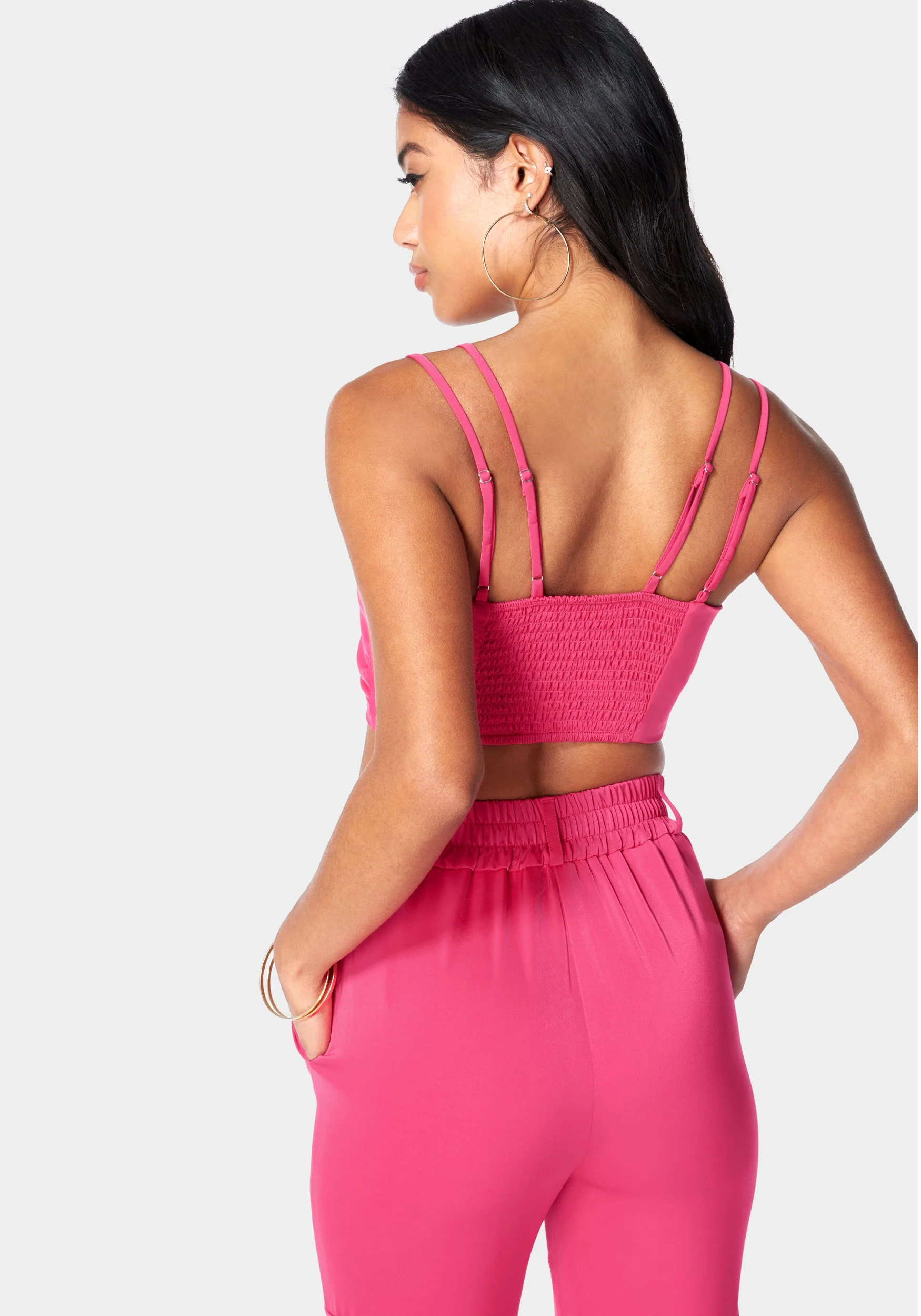 Tie Front Cropped Top - Image 3
