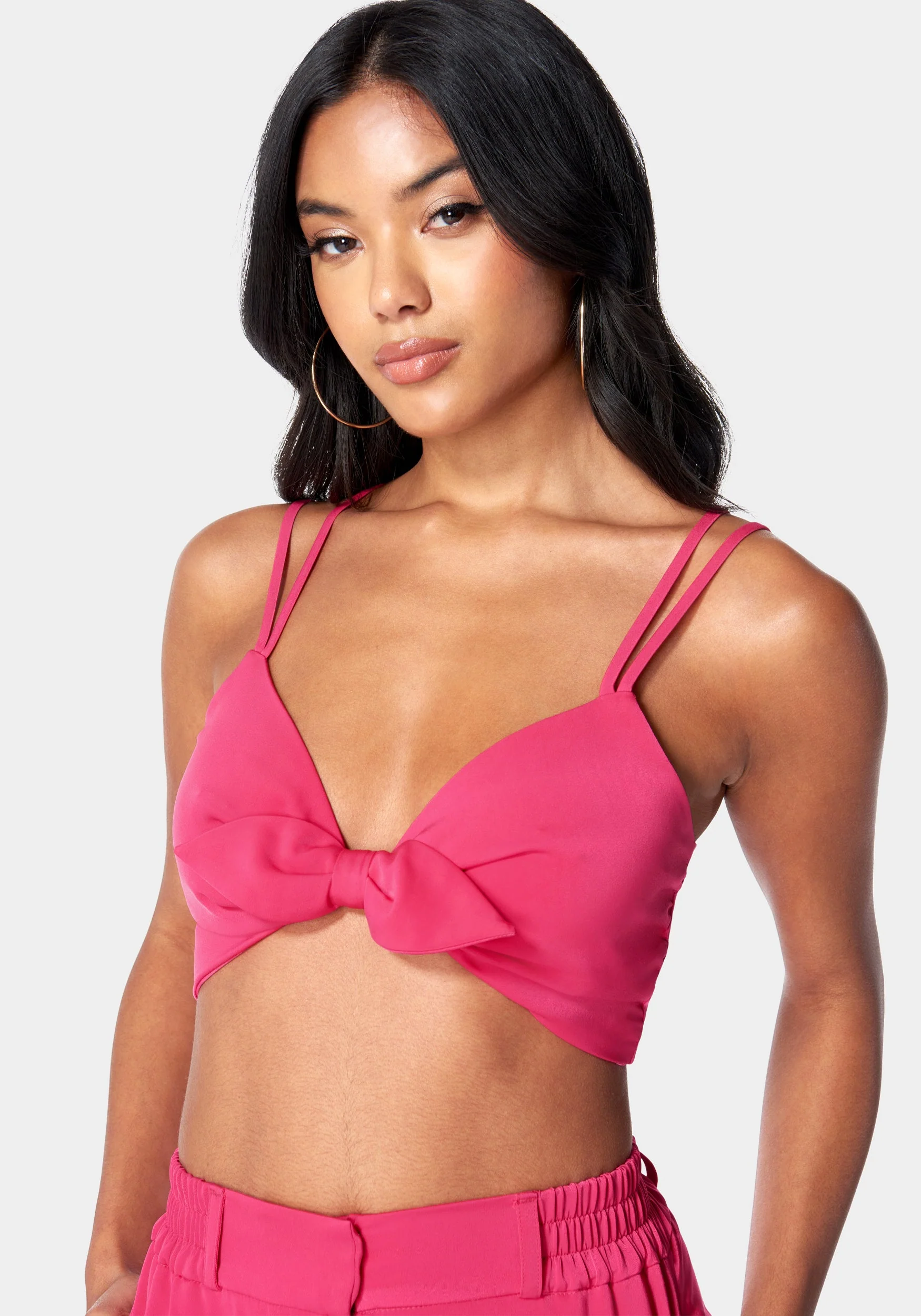 Tie Front Cropped Top - Image 4