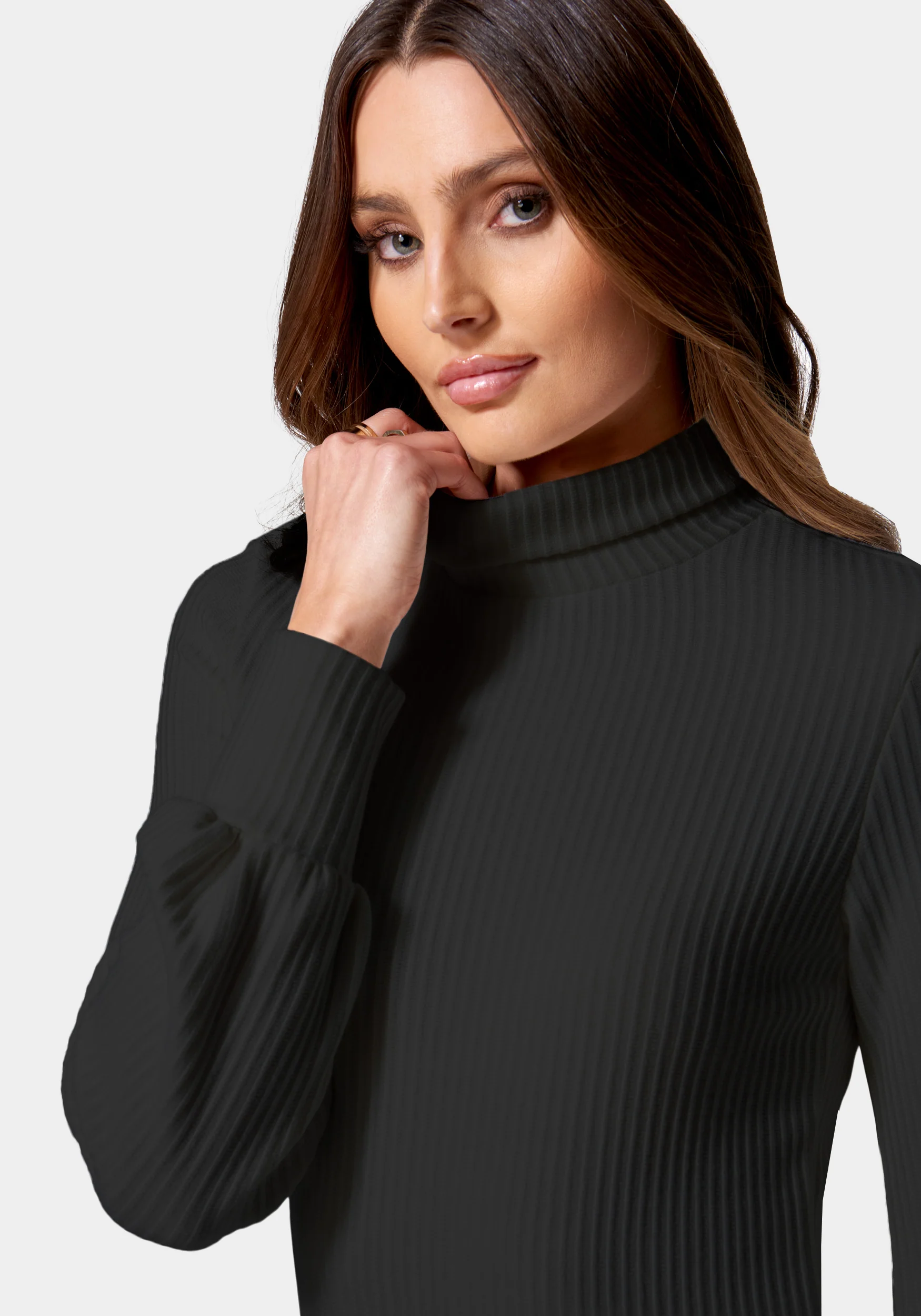 Turtle Neck Sweater Dress - Image 4