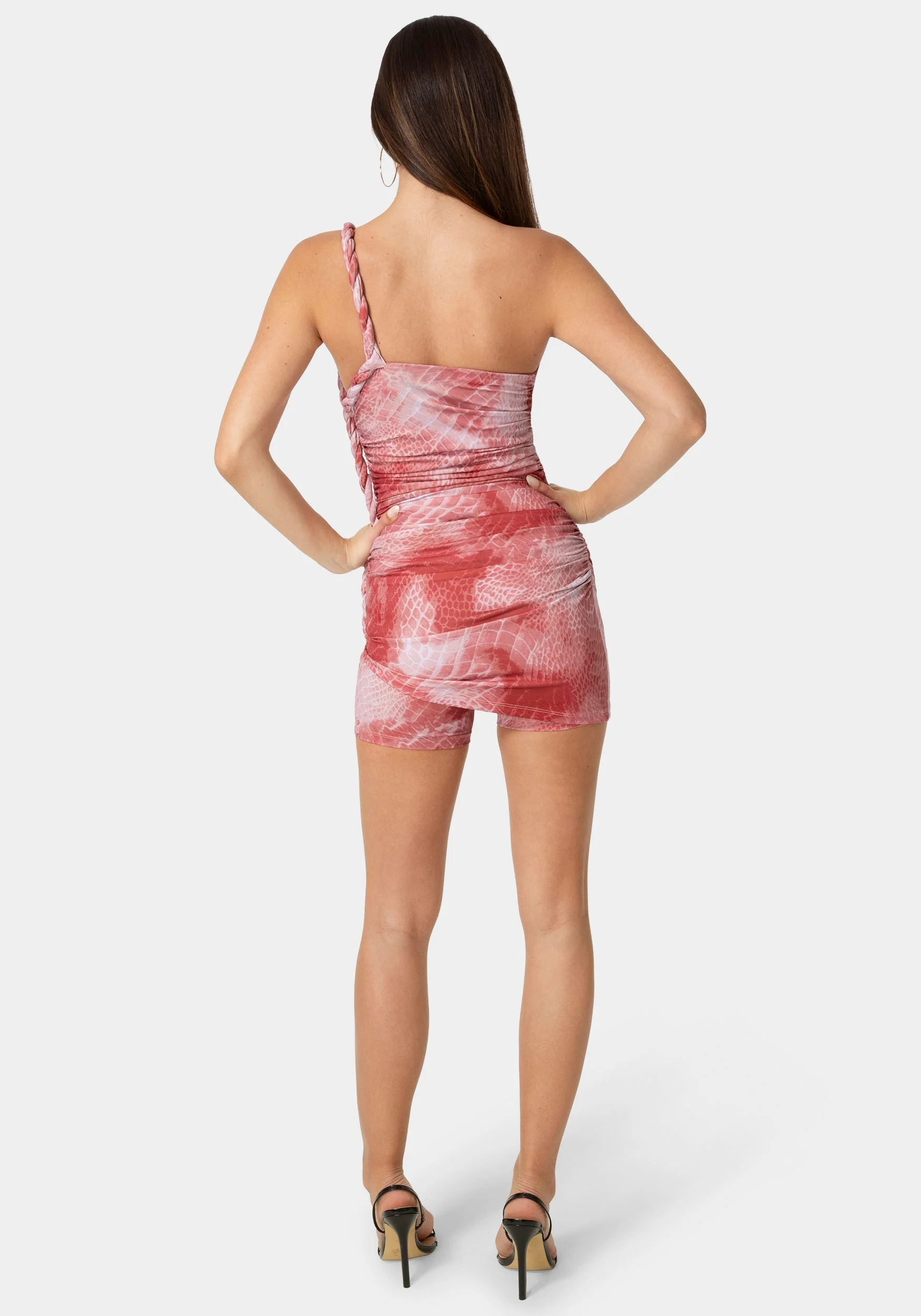 Twist Detail Mesh Romper - Image 2