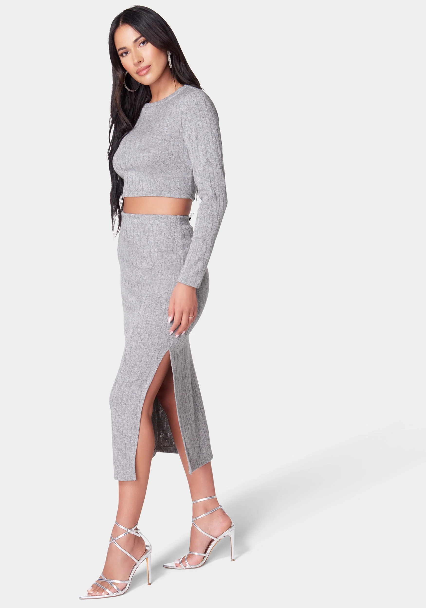 Two Piece Sweater Set Dress - Image 2